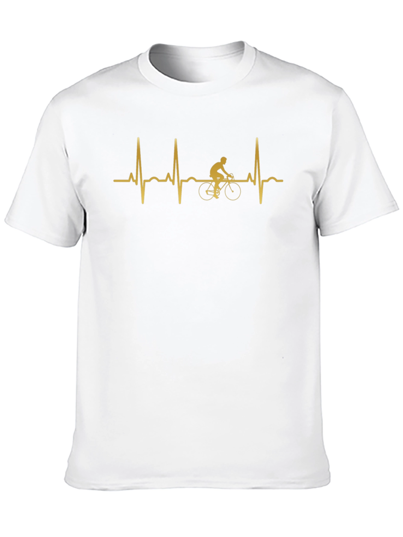 Cycling Heartbeat T-Shirt - Black
