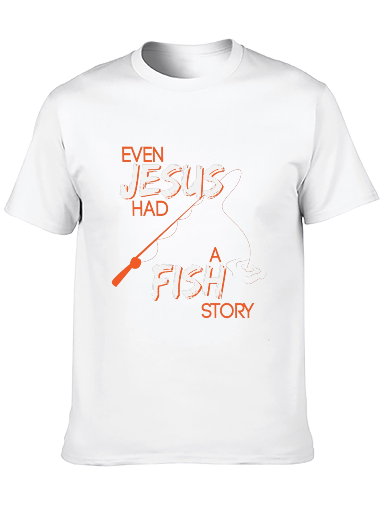 Even Jesus Had A Fish Story Black T-Shirt