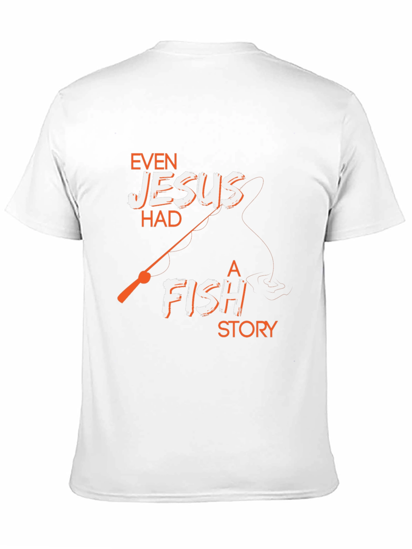 Even Jesus Had A Fish Story Black T-Shirt