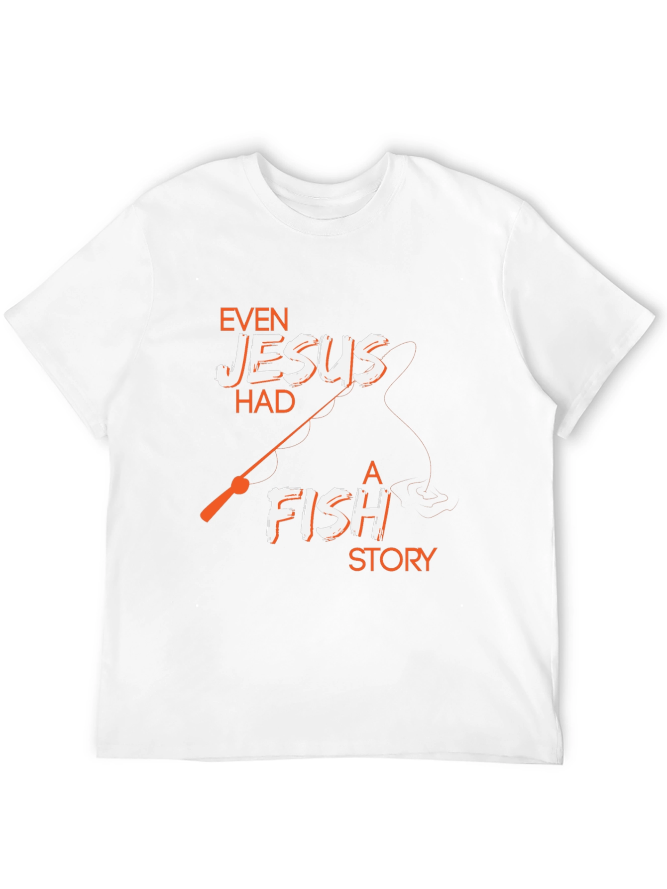 Even Jesus Had A Fish Story Black T-Shirt