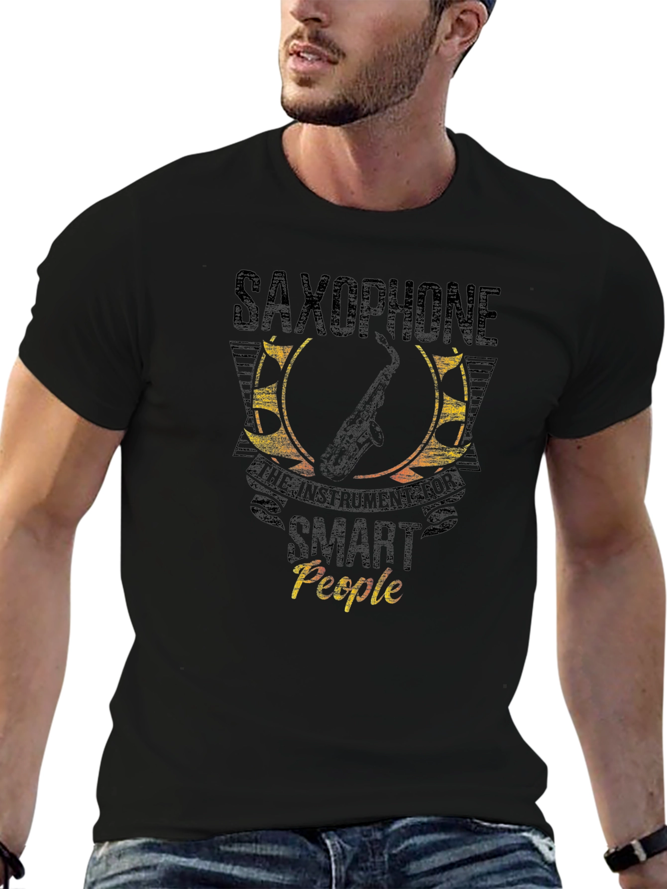Saxophone Instrument for Smart People Graphic T-Shirt