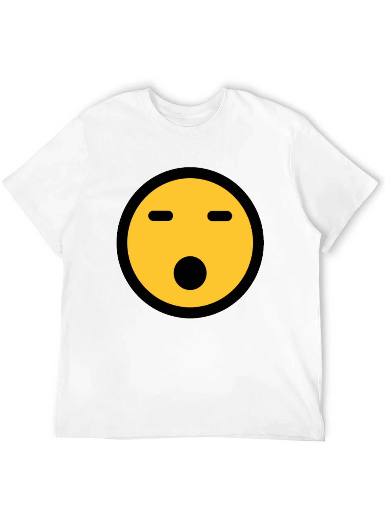 Shocked Emoji Graphic Tee - Black Crewneck