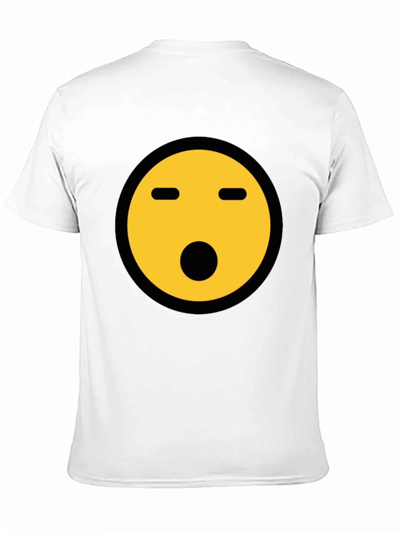 Shocked Emoji Graphic Tee - Black Crewneck