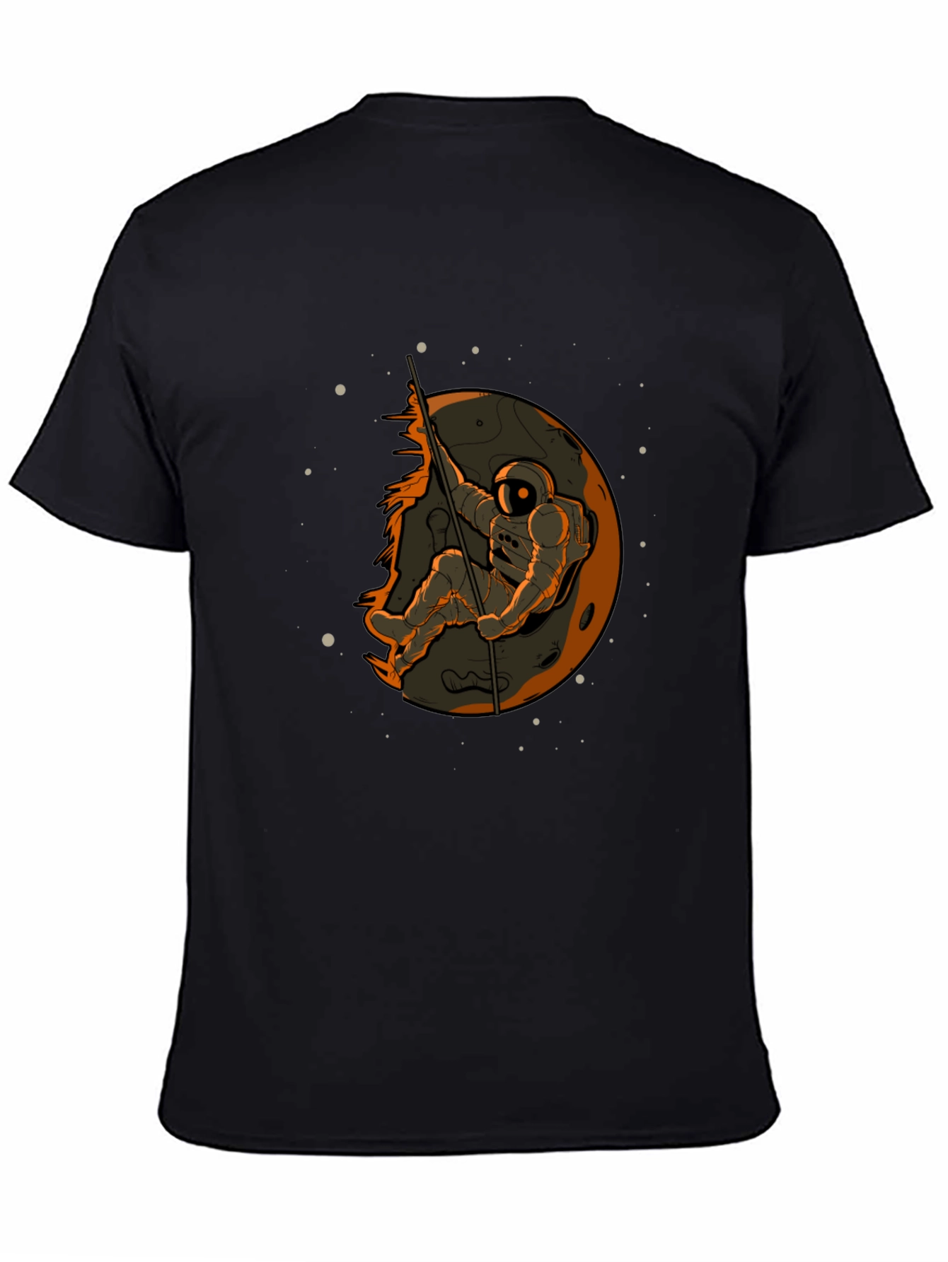Astronaut on Moon Graphic T-Shirt - Space Adventure Tee