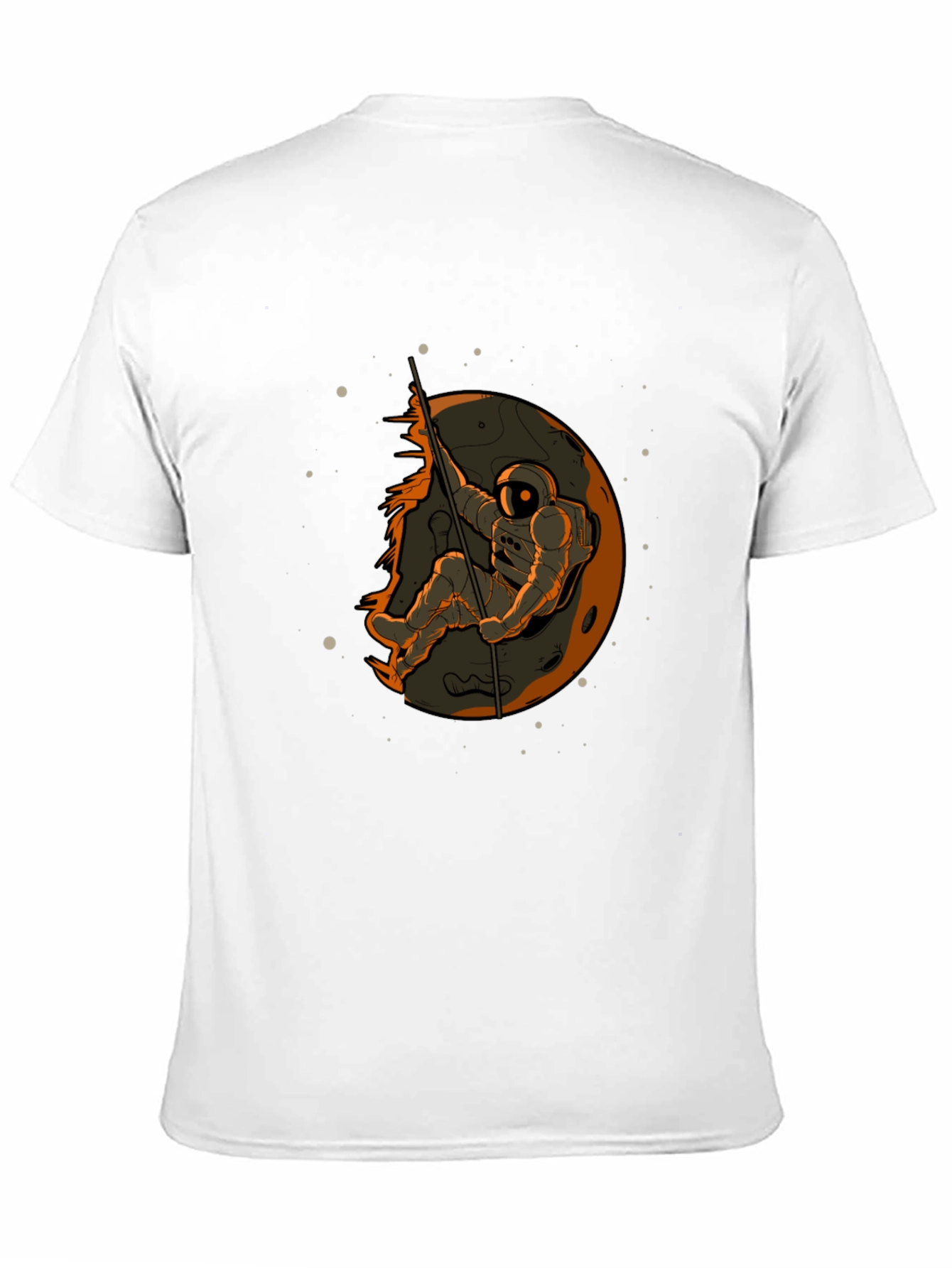 Astronaut on Moon Graphic T-Shirt - Space Adventure Tee