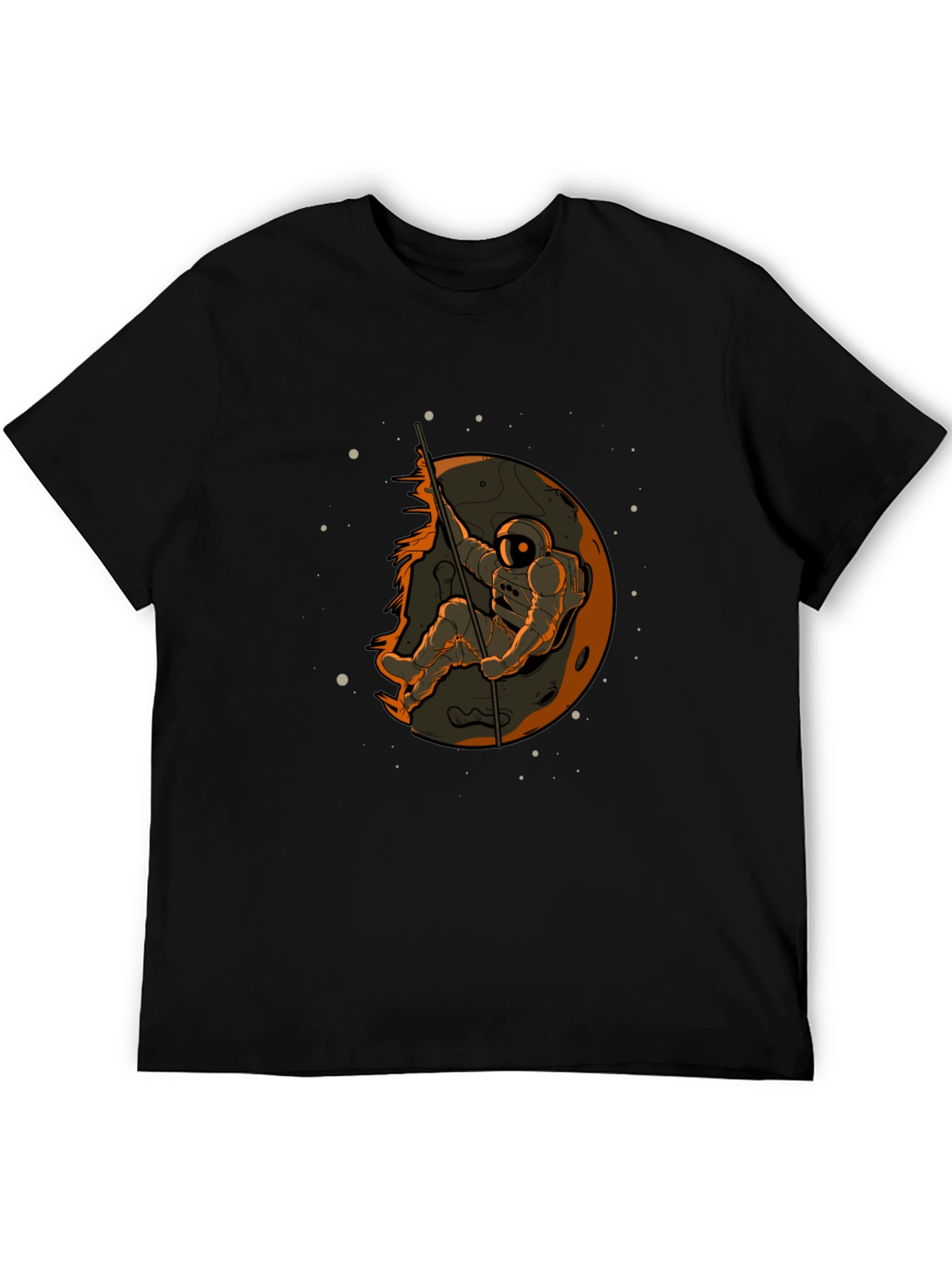 Astronaut on Moon Graphic T-Shirt - Space Adventure Tee
