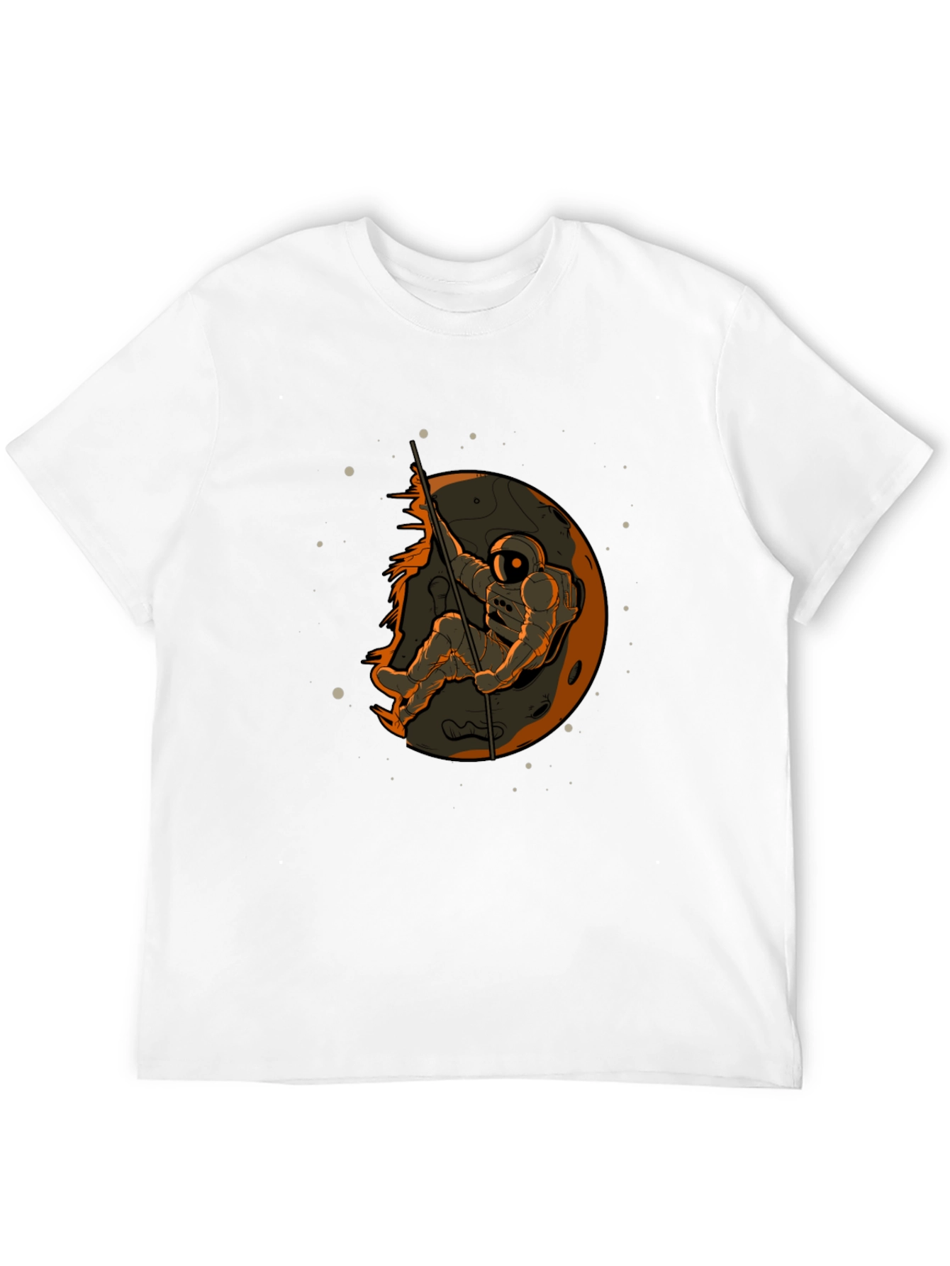 Astronaut on Moon Graphic T-Shirt - Space Adventure Tee