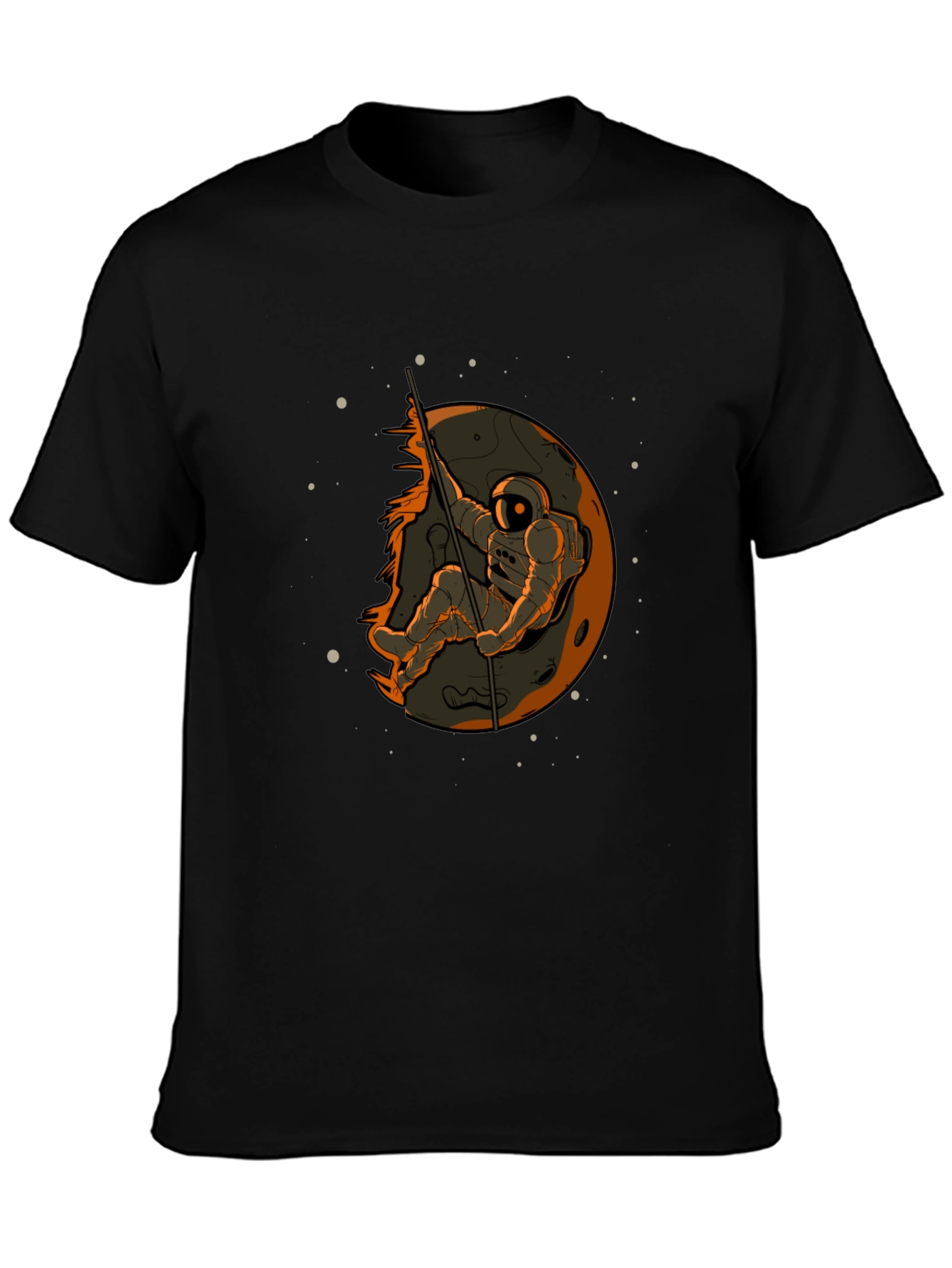 Astronaut on Moon Graphic T-Shirt - Space Adventure Tee
