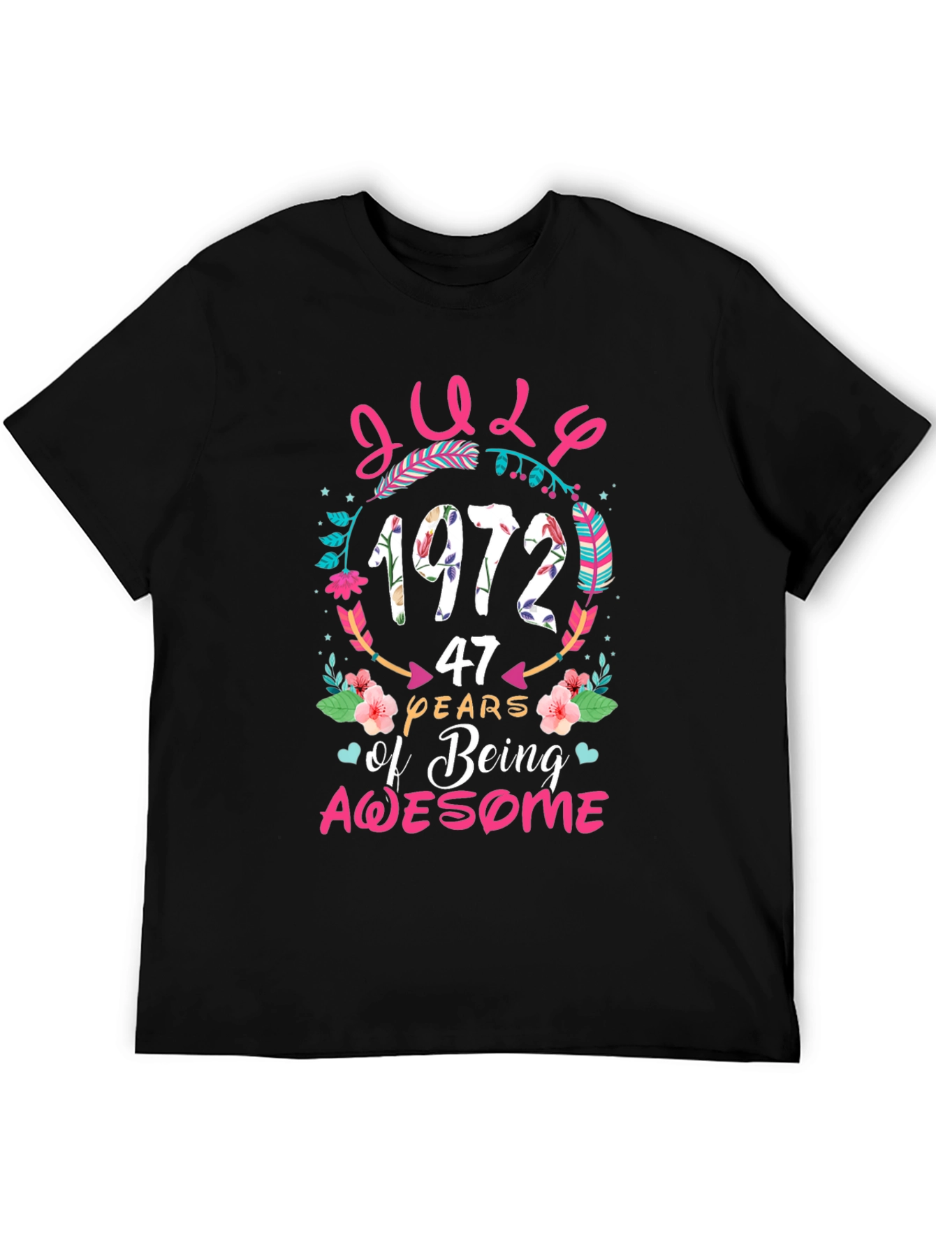 July 1972 Birthday Graphic Tee