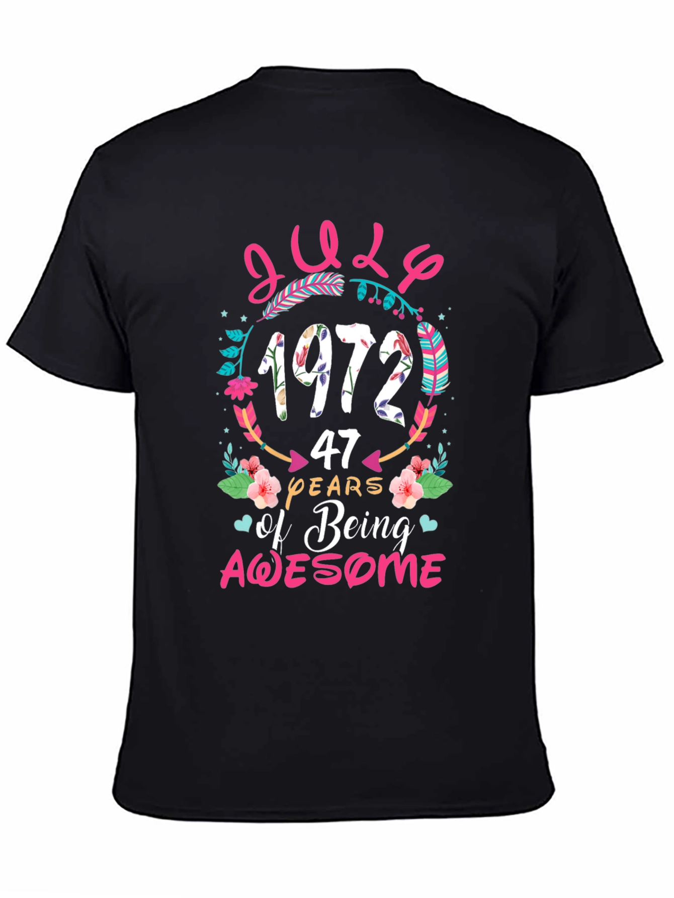 July 1972 Birthday Graphic Tee