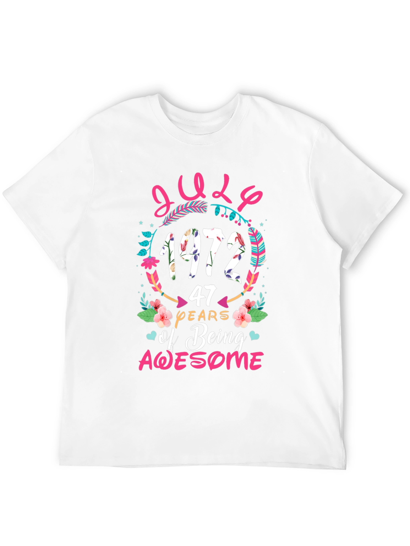 July 1972 Birthday Graphic Tee
