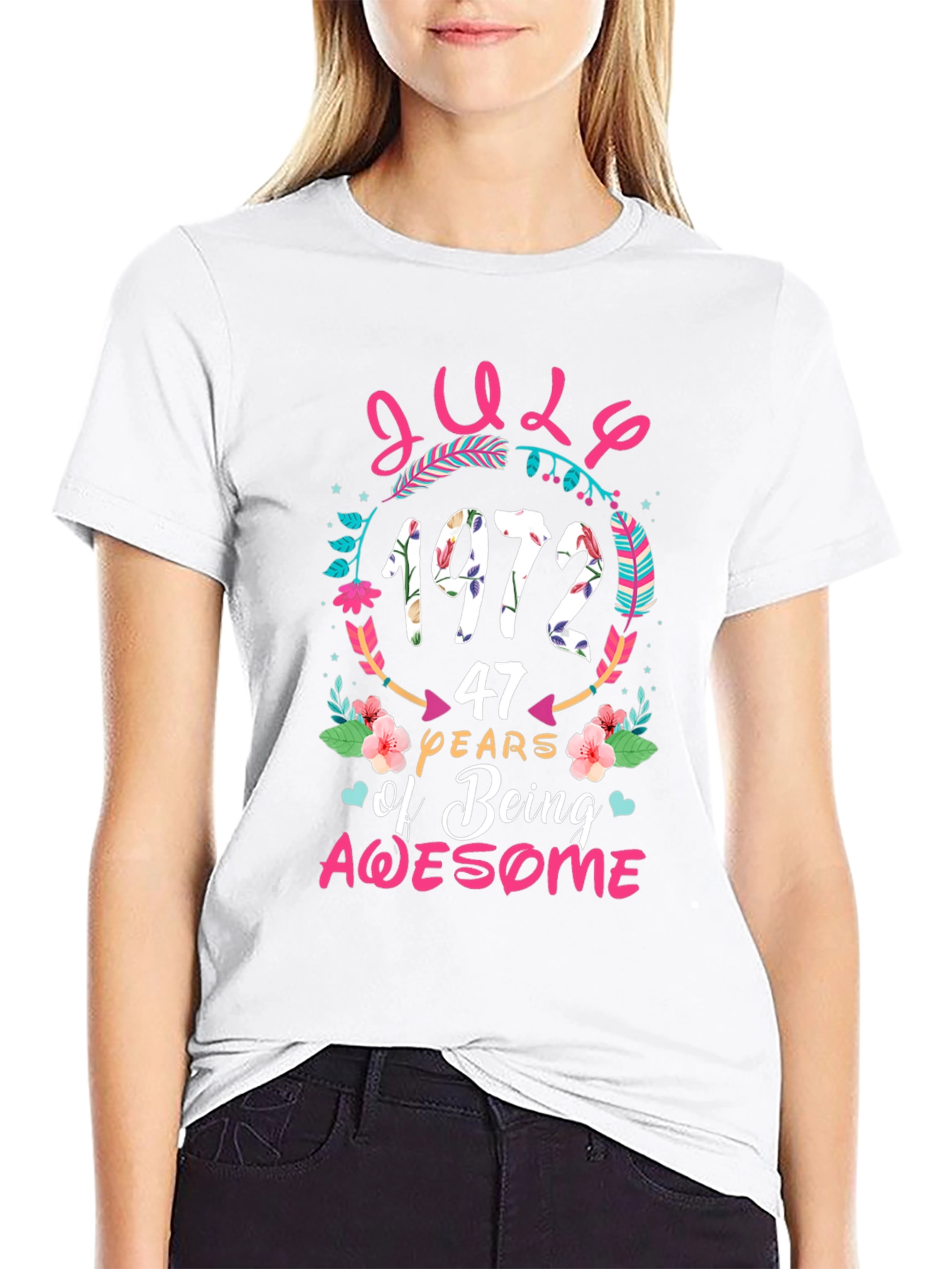 July 1972 Birthday Graphic Tee