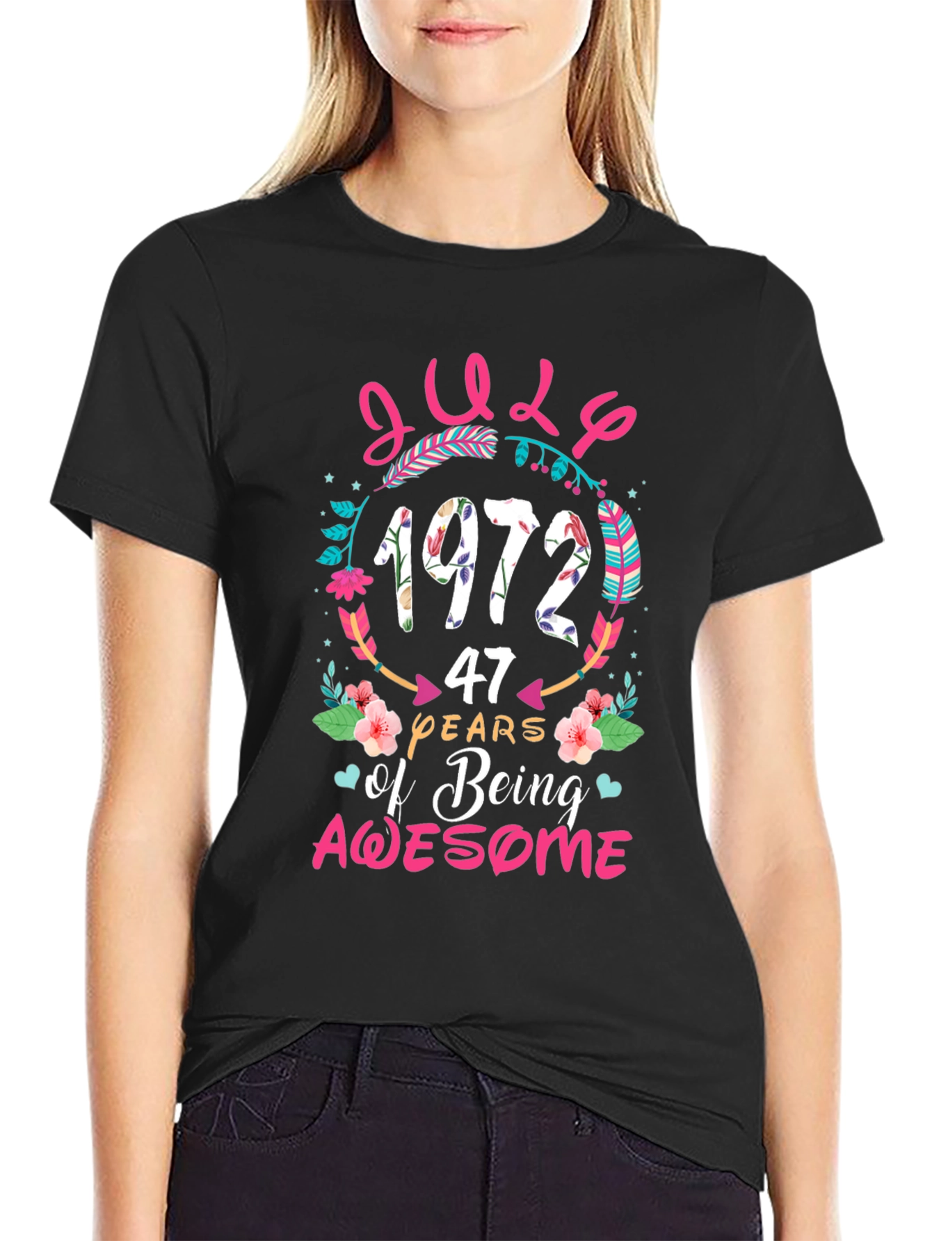 July 1972 Birthday Graphic Tee