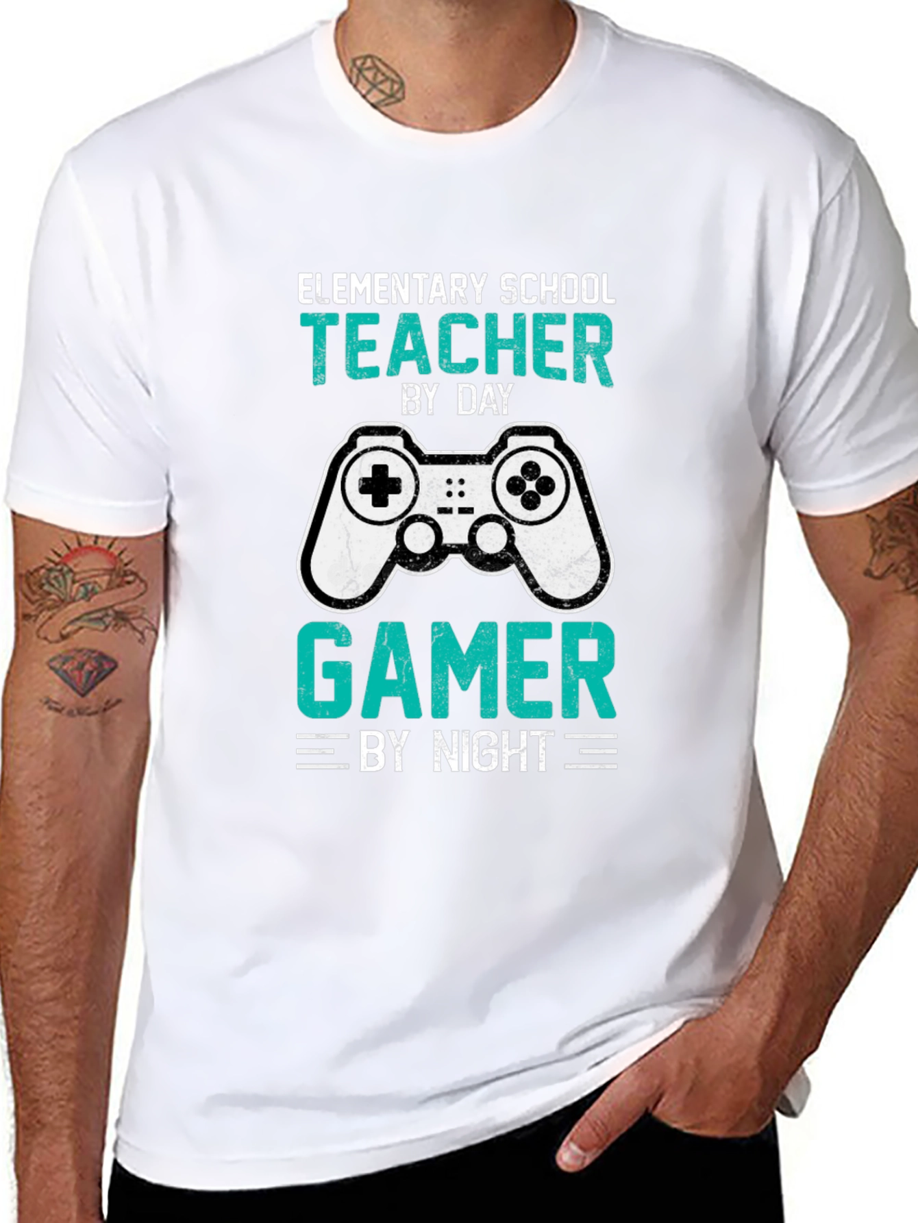 Elementary School Teacher Gamer T-Shirt