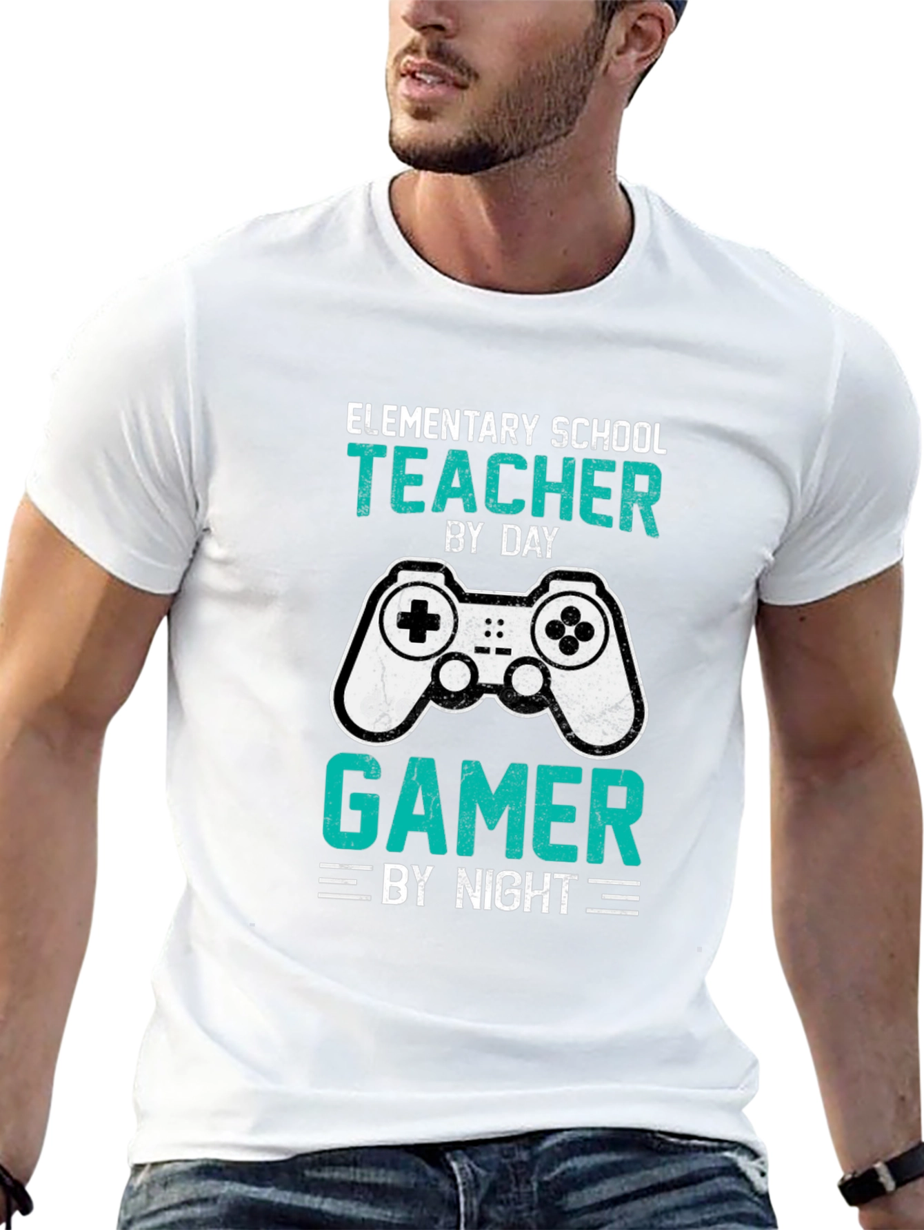 Elementary School Teacher Gamer T-Shirt