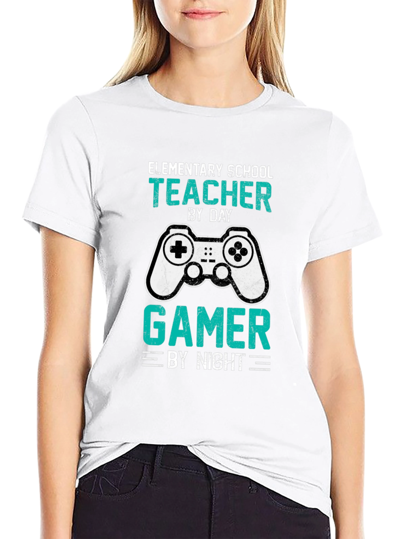 Elementary School Teacher Gamer T-Shirt