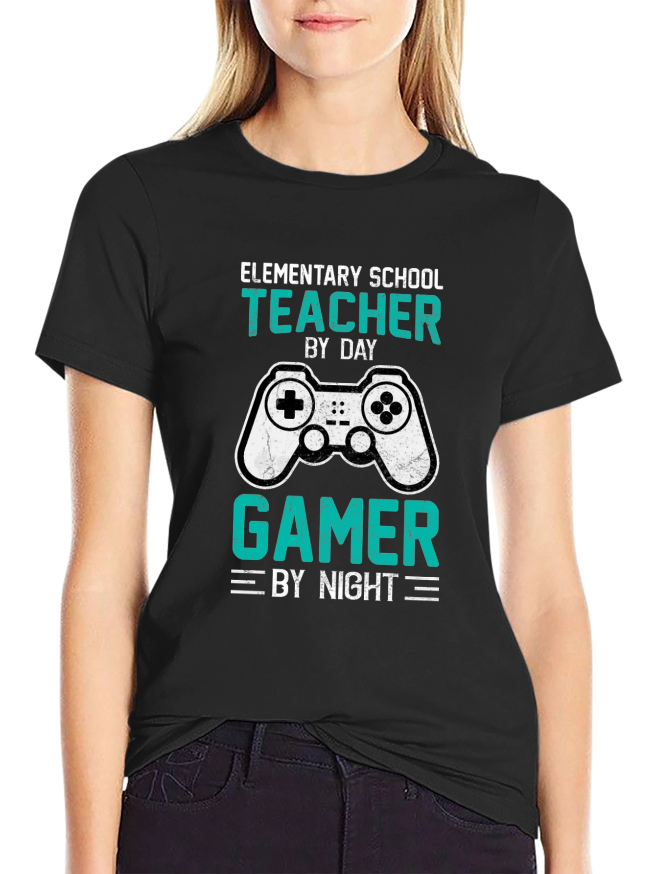 Elementary School Teacher Gamer T-Shirt