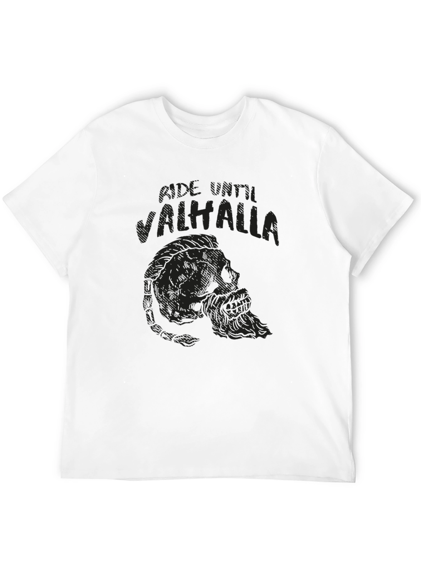 Ride Until Valhalla Black T-Shirt