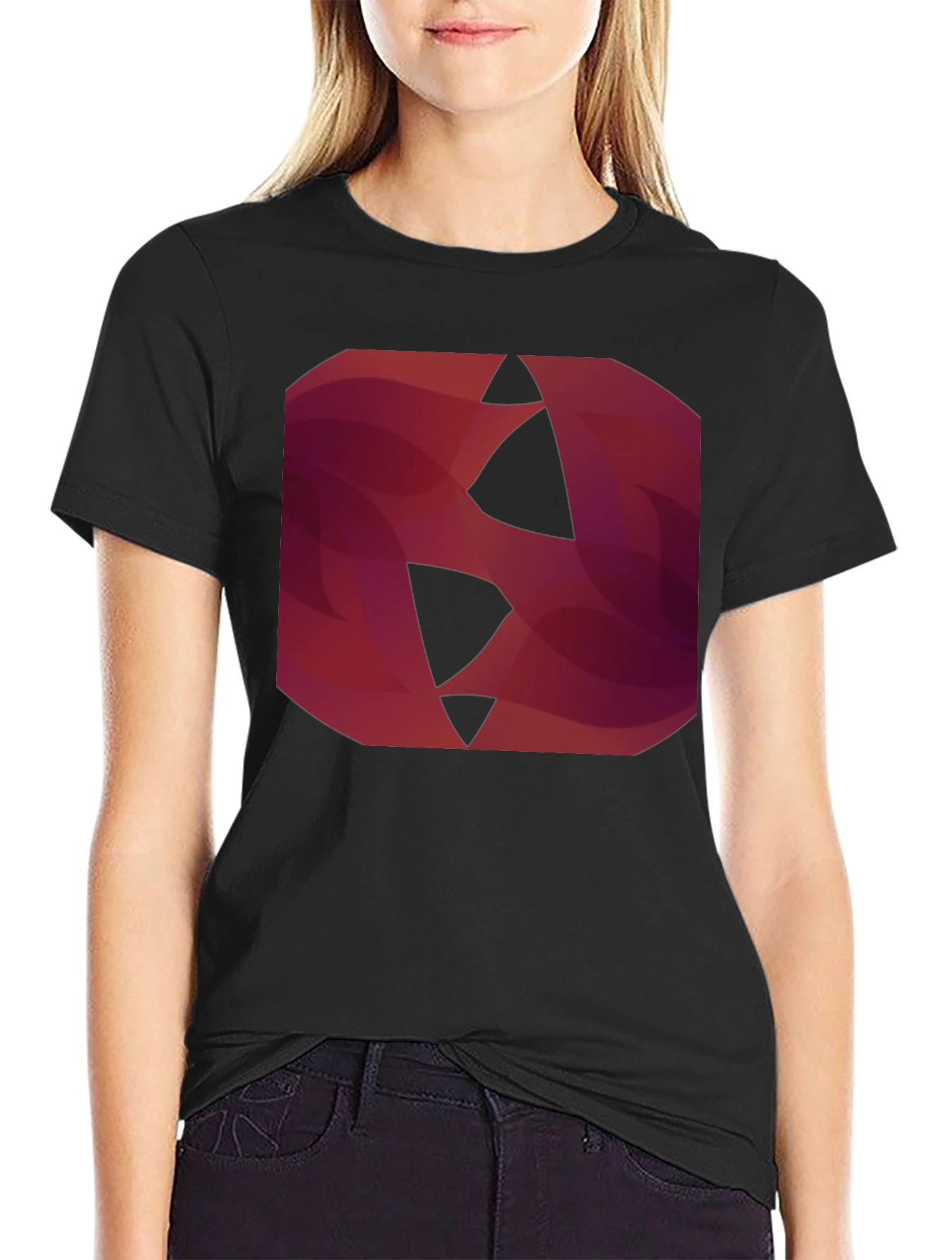 Abstract Geometric Graphic Print T-Shirt