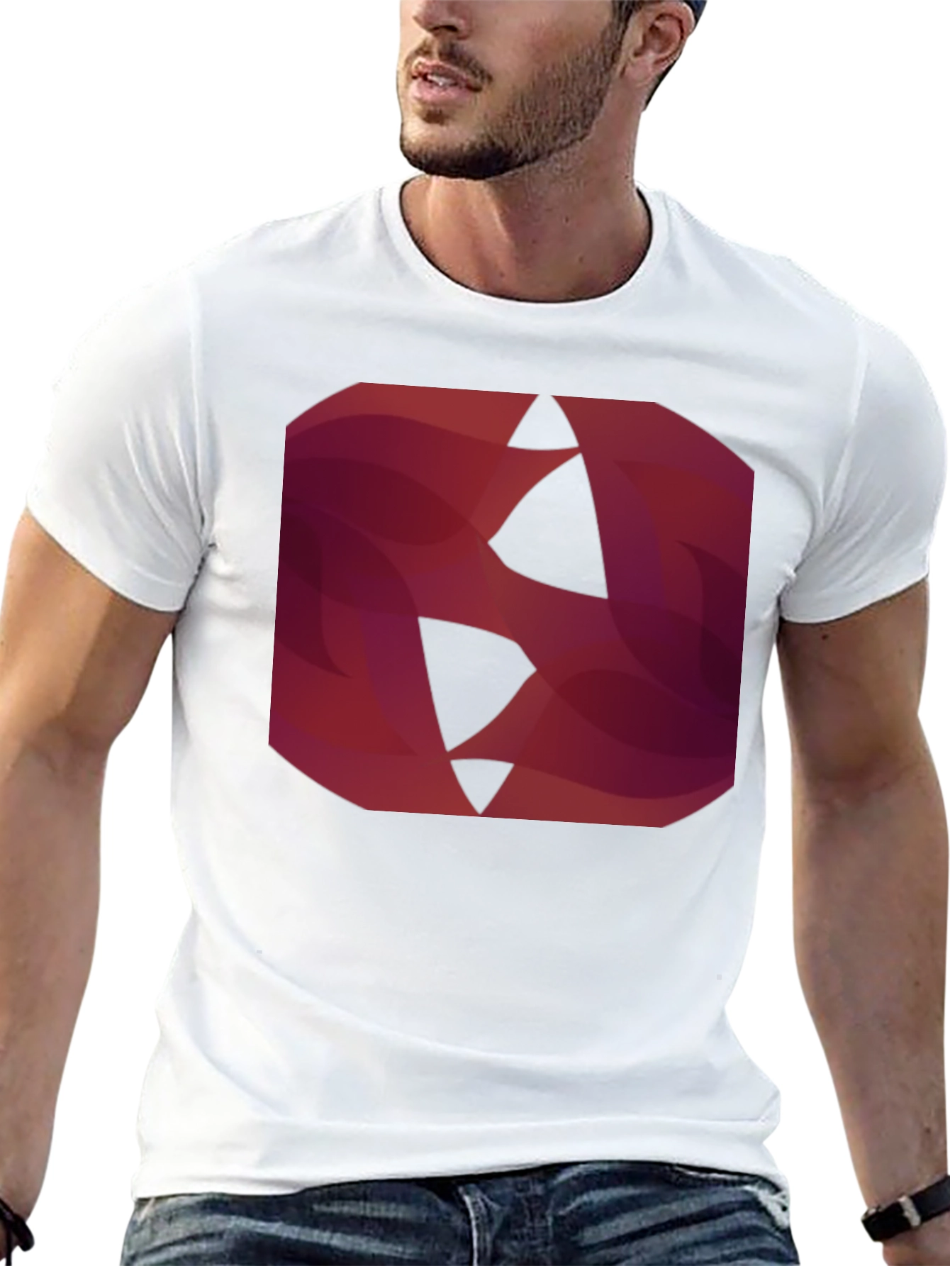 Abstract Geometric Graphic Print T-Shirt