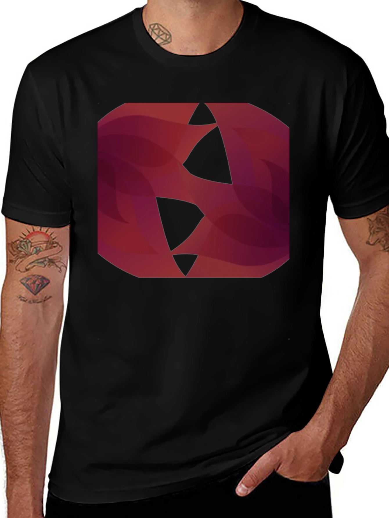 Abstract Geometric Graphic Print T-Shirt