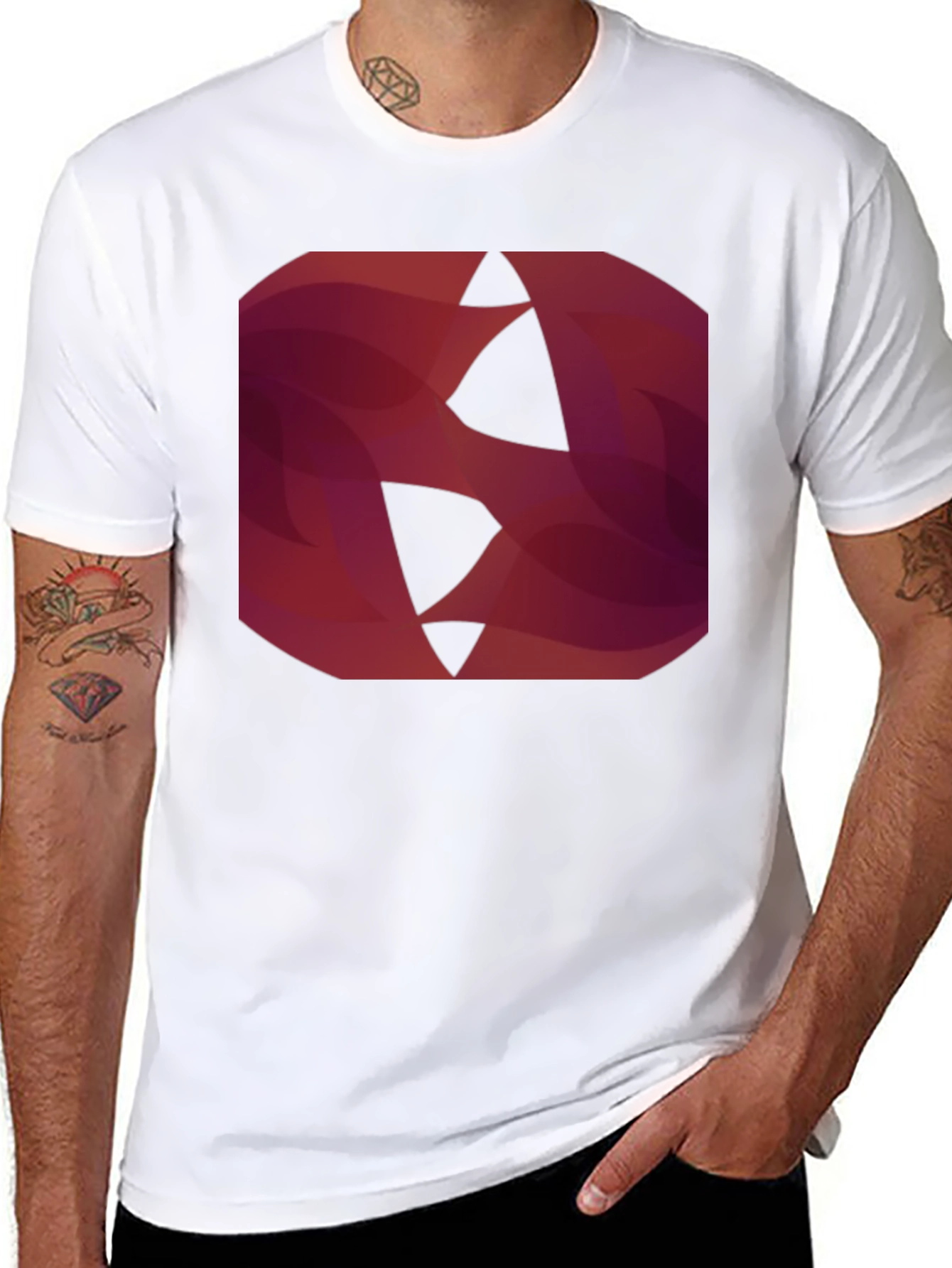 Abstract Geometric Graphic Print T-Shirt
