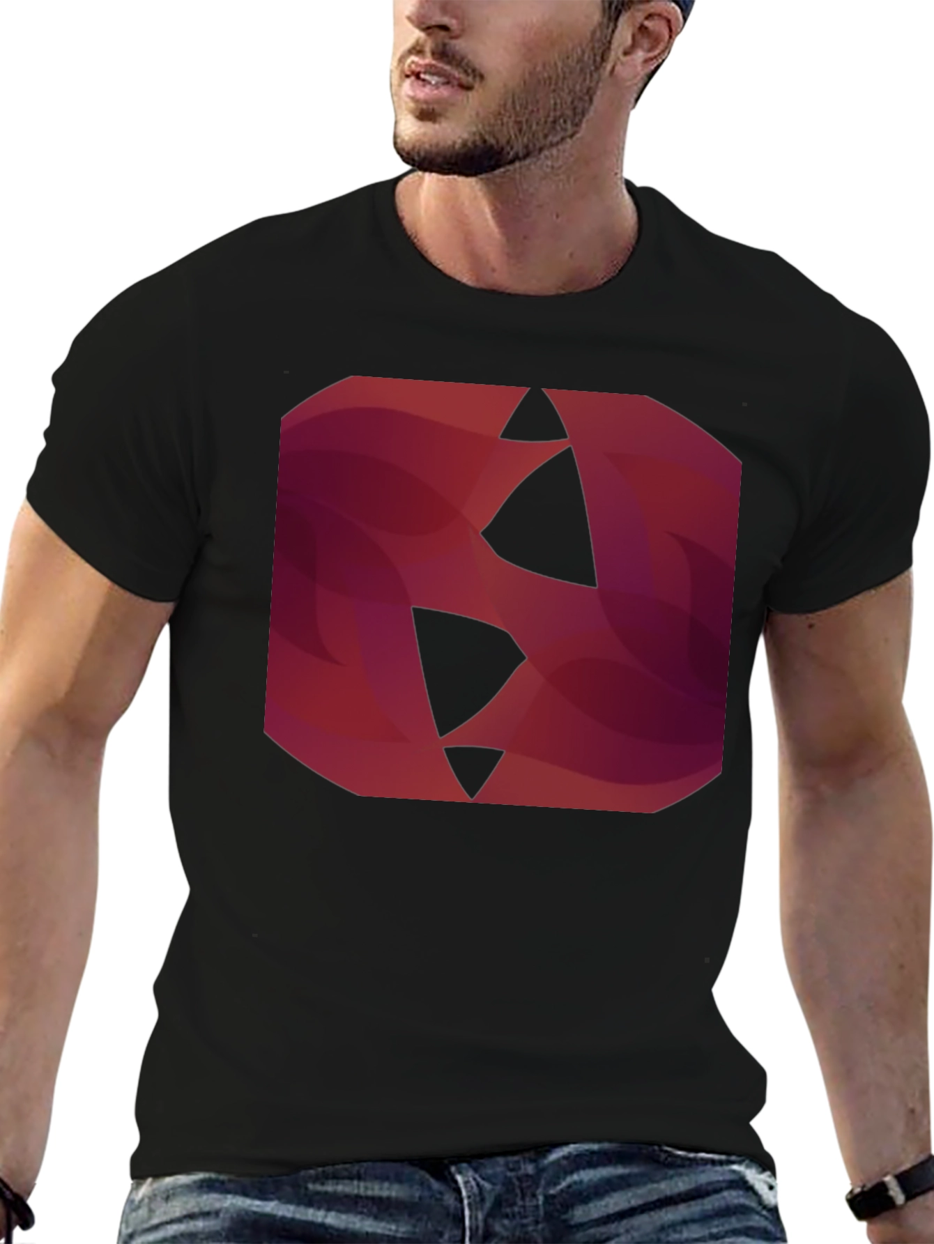 Abstract Geometric Graphic Print T-Shirt