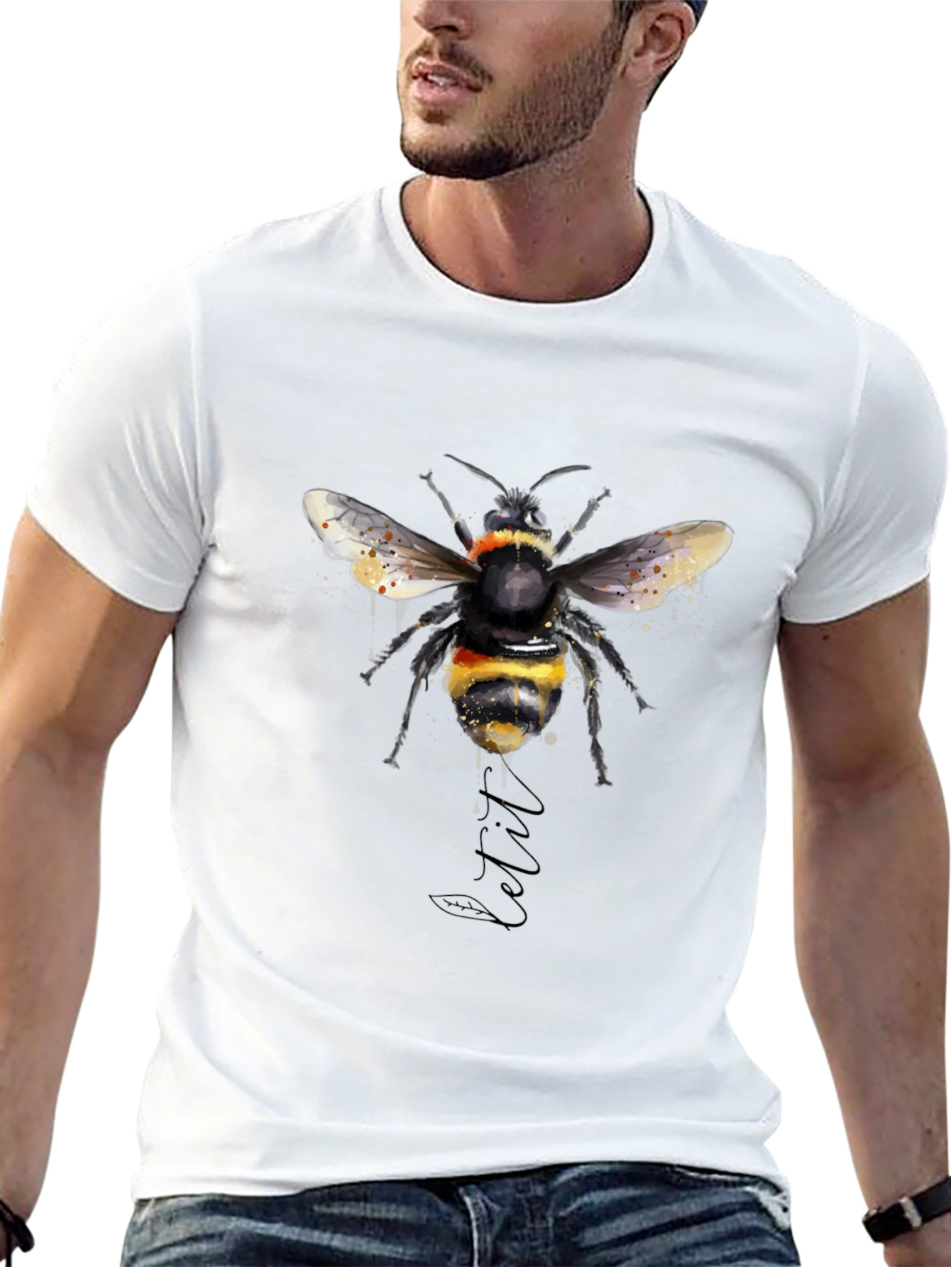 Bumble Bee Graphic Black T-Shirt