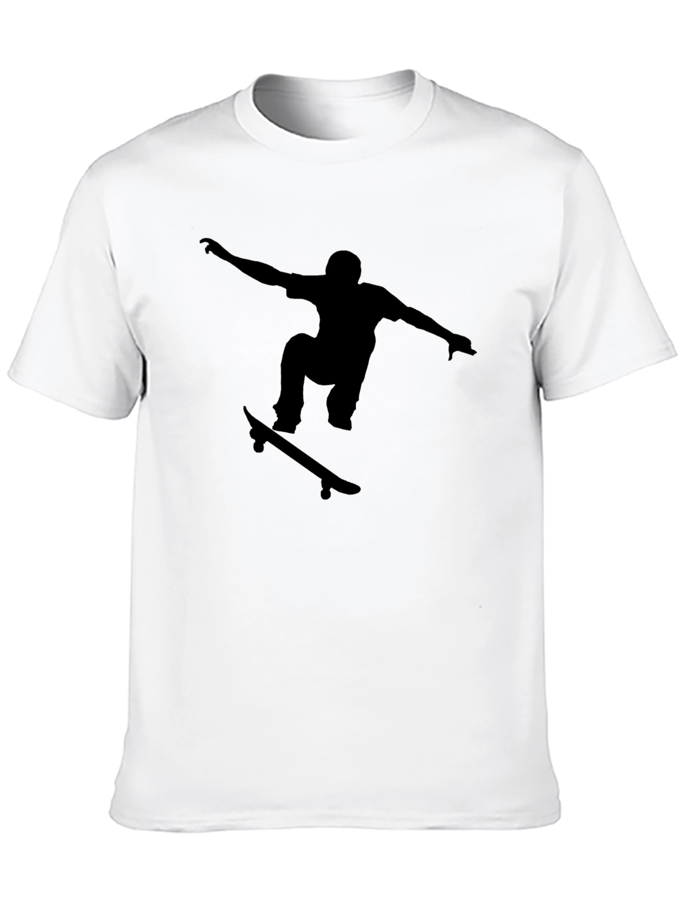 Skateboarder Graphic Black T-Shirt