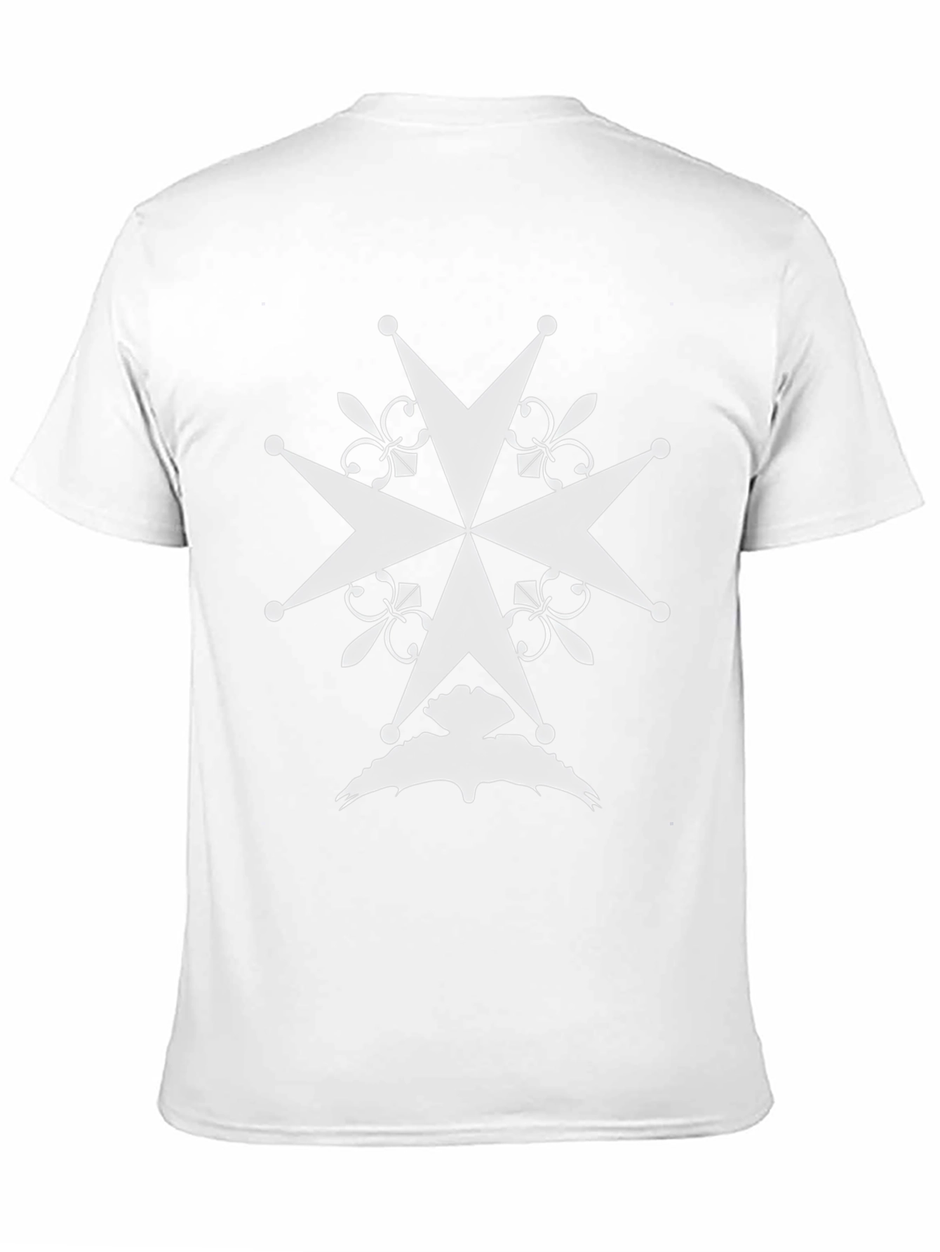 Embroidered Maltese Cross Graphic Tee