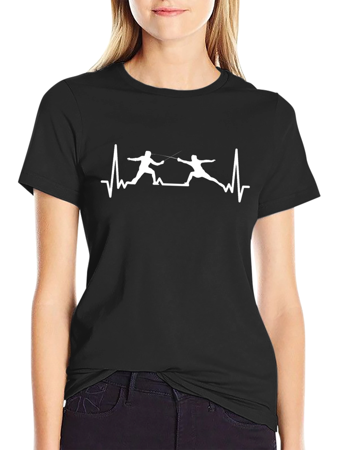 Fencing Heartbeat T-Shirt
