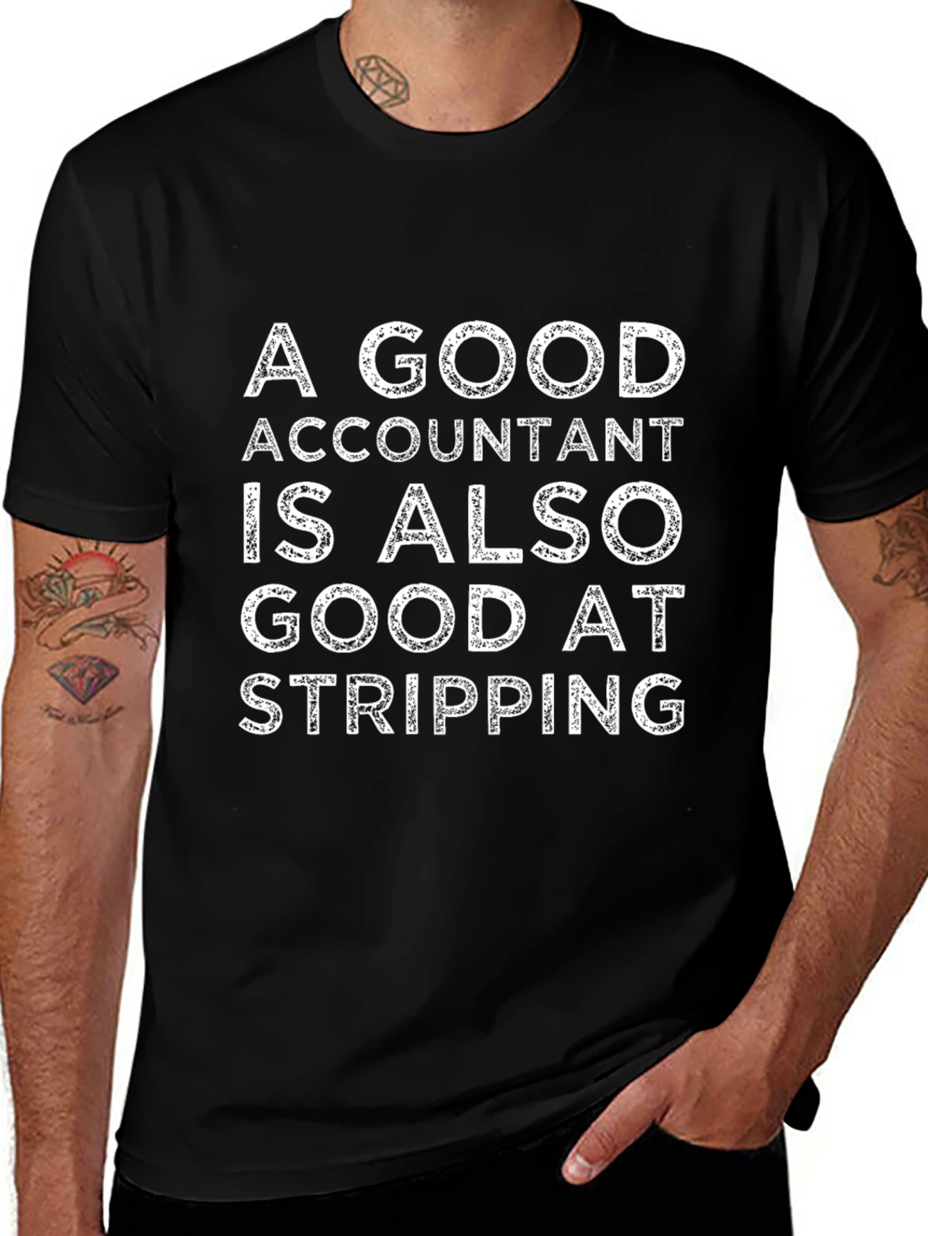 Accountant Stripping T-Shirt: Funny Accounting Gift
