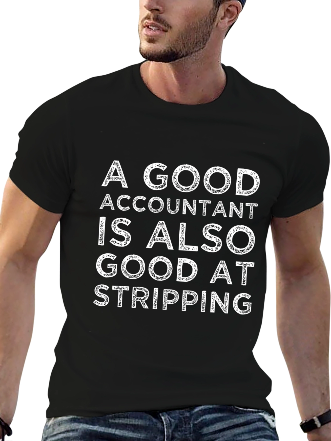 Accountant Stripping T-Shirt: Funny Accounting Gift