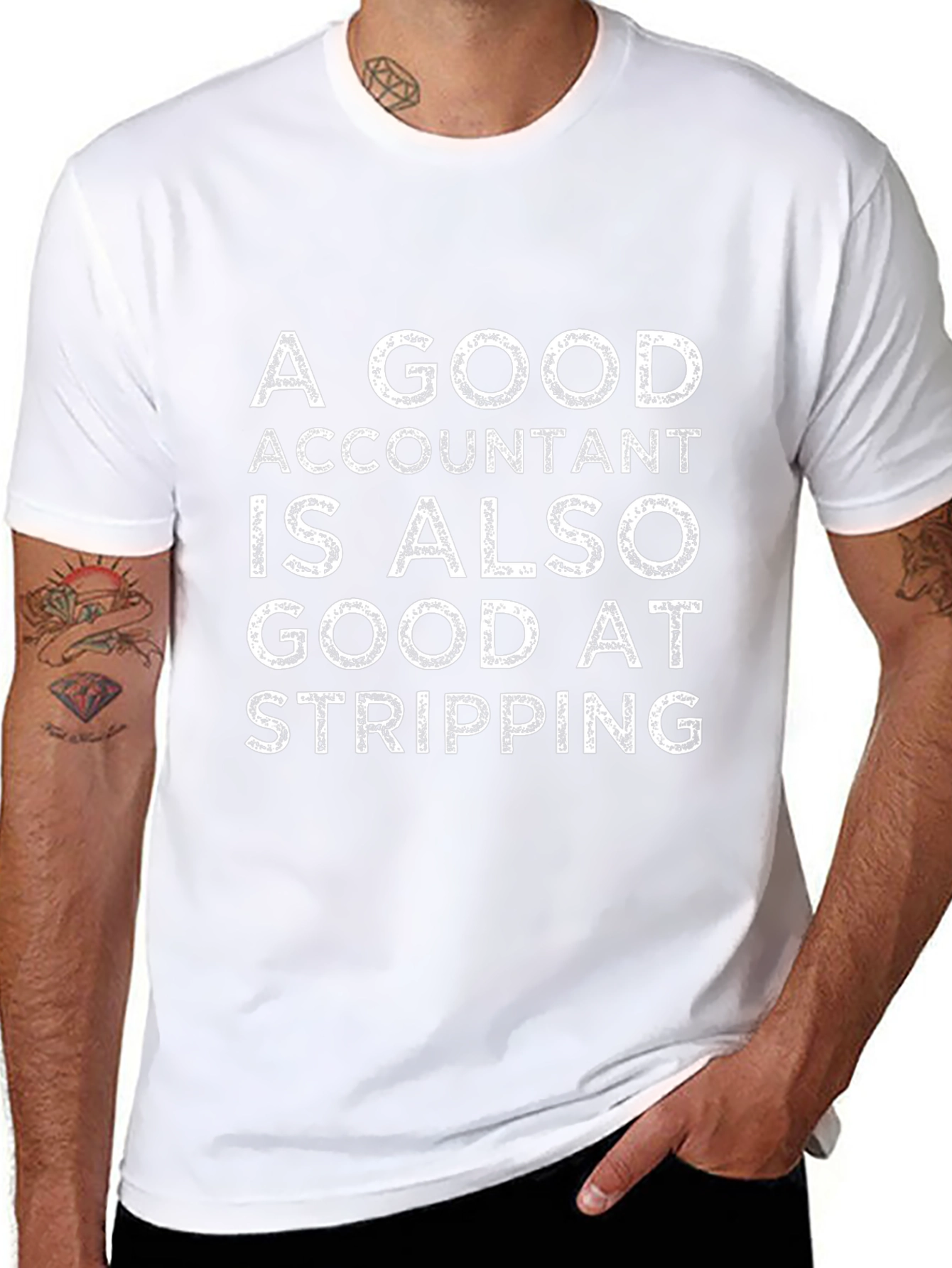 Accountant Stripping T-Shirt: Funny Accounting Gift