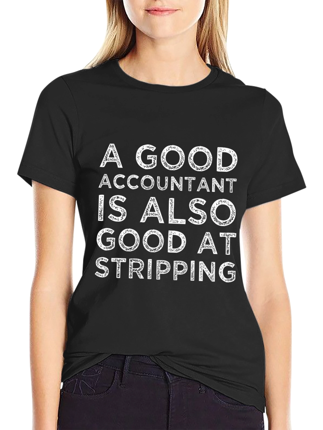 Accountant Stripping T-Shirt: Funny Accounting Gift