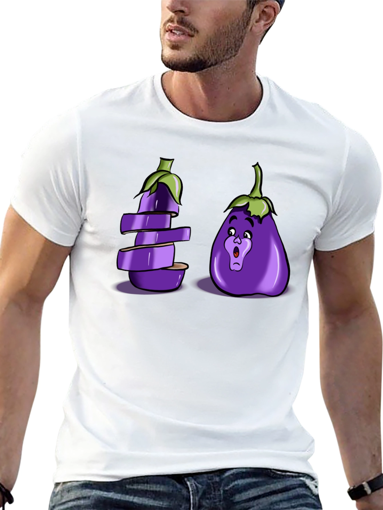Eggplant Pun Graphic T-Shirt