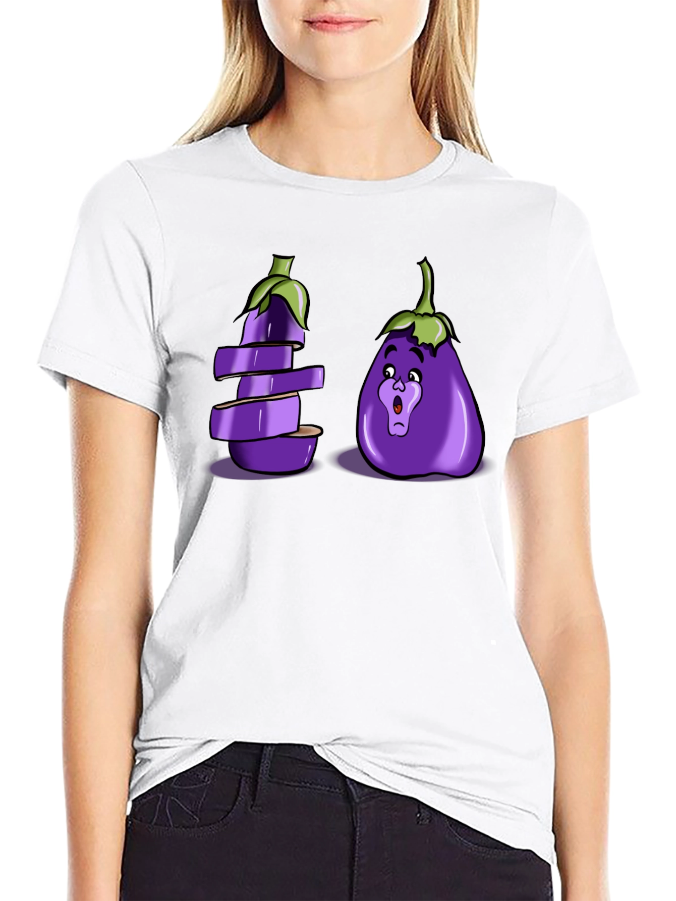 Eggplant Pun Graphic T-Shirt