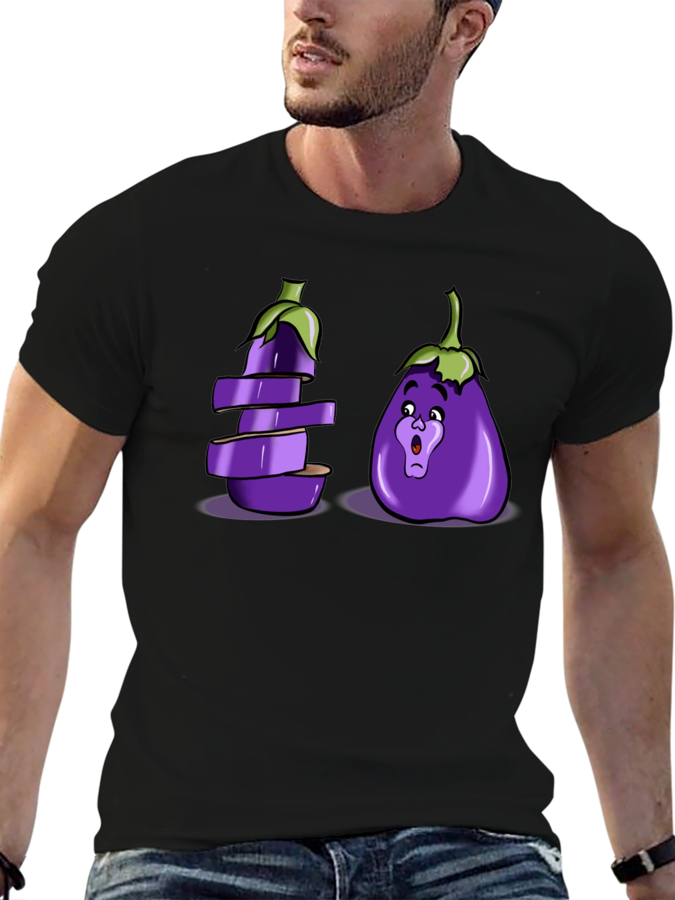 Eggplant Pun Graphic T-Shirt
