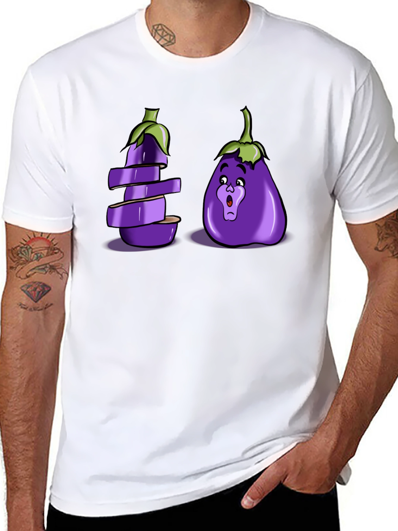 Eggplant Pun Graphic T-Shirt