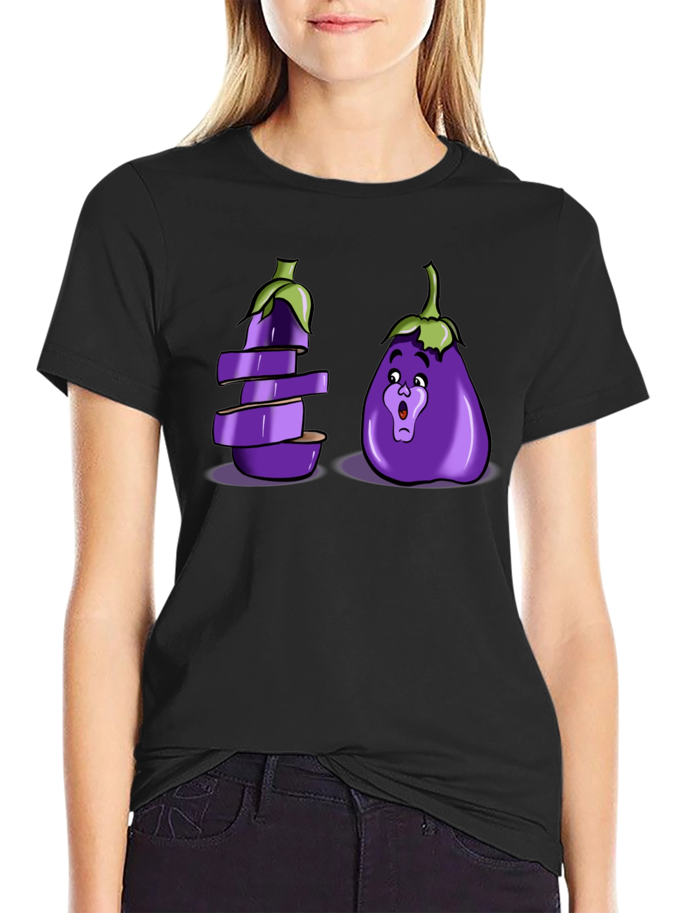 Eggplant Pun Graphic T-Shirt