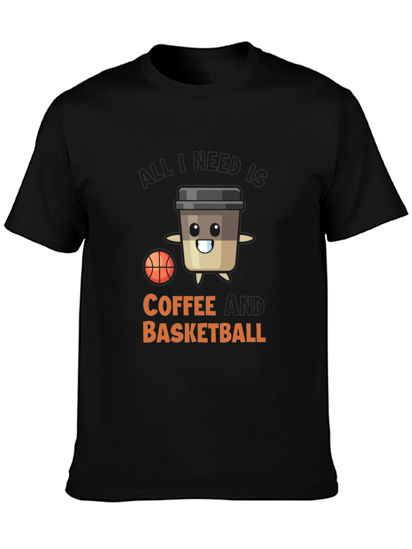 Coffee & Basketball Graphic Tee