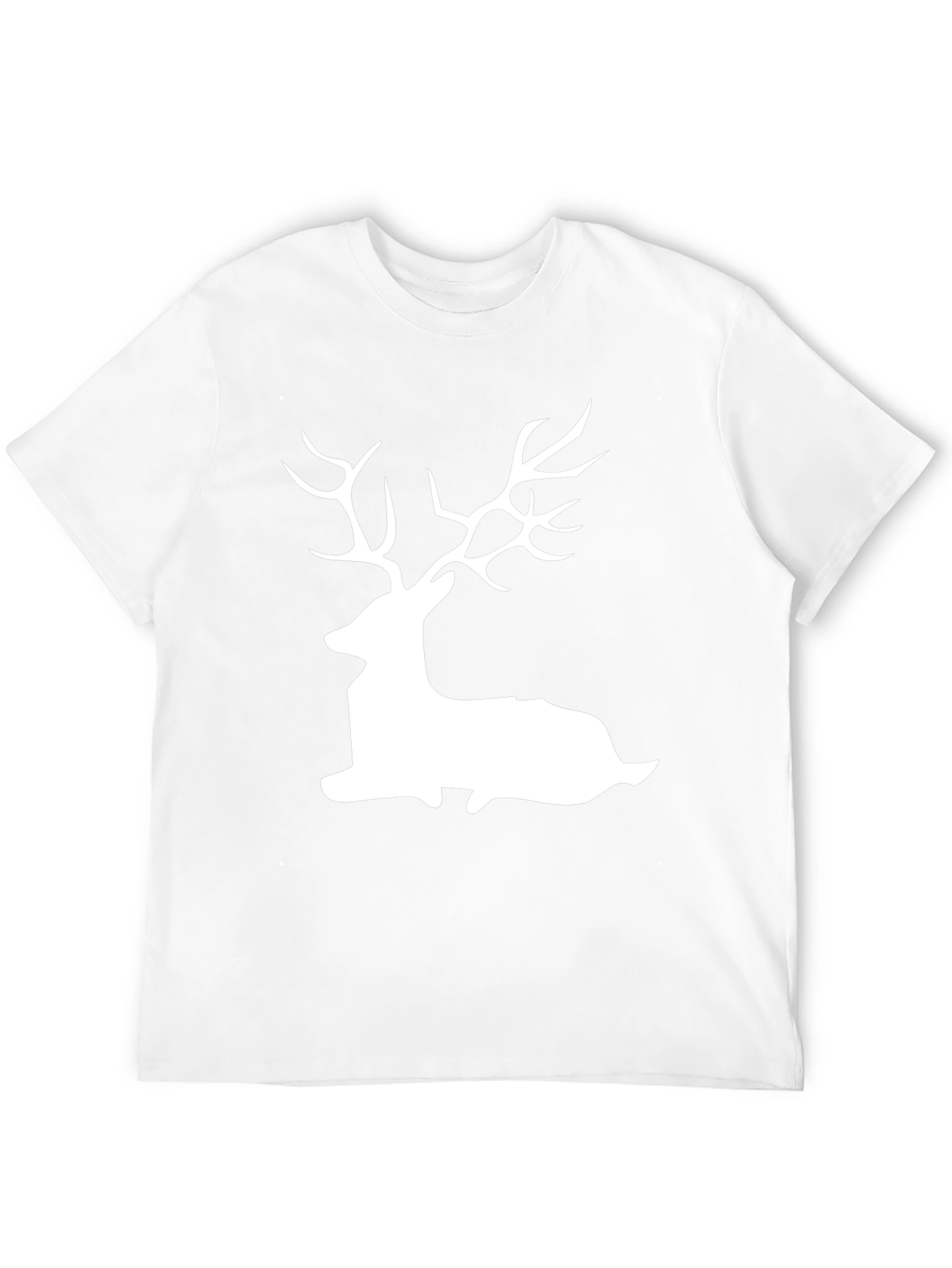Deer Silhouette Graphic Tee - Black