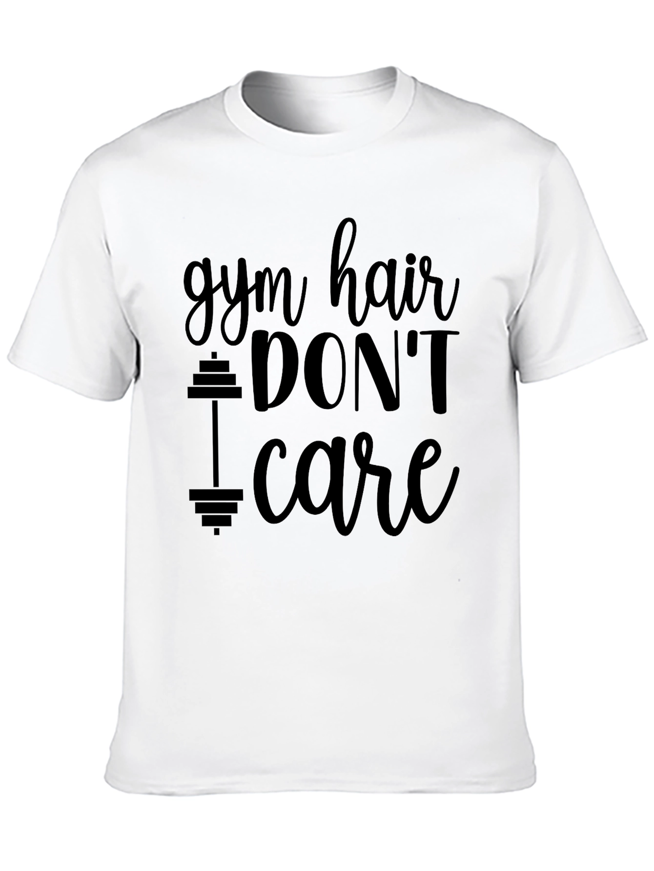 Gym Hair Dont Care Black T-Shirt