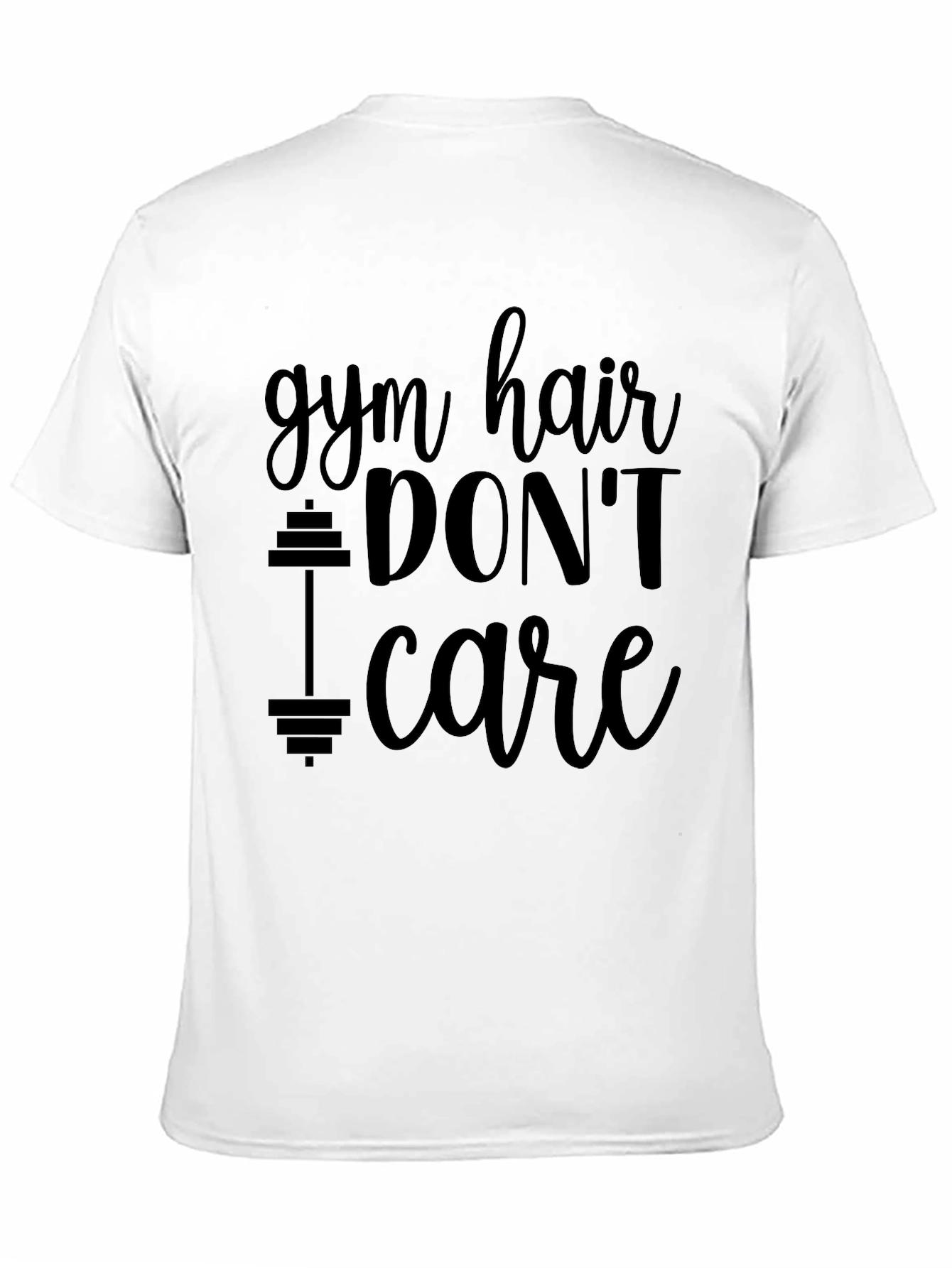 Gym Hair Dont Care Black T-Shirt