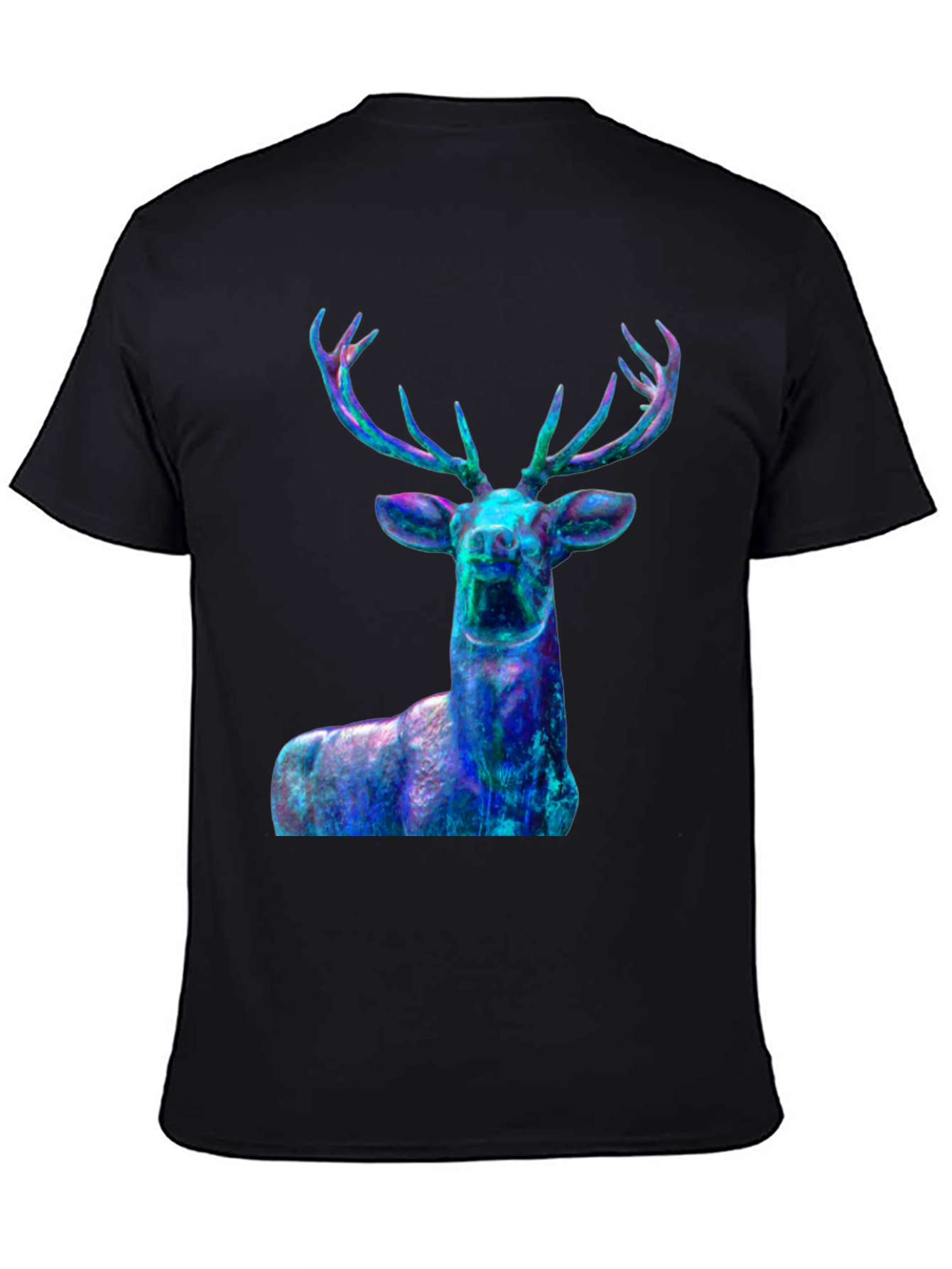 Nebula Deer Graphic T-Shirt - Mens Black Tee