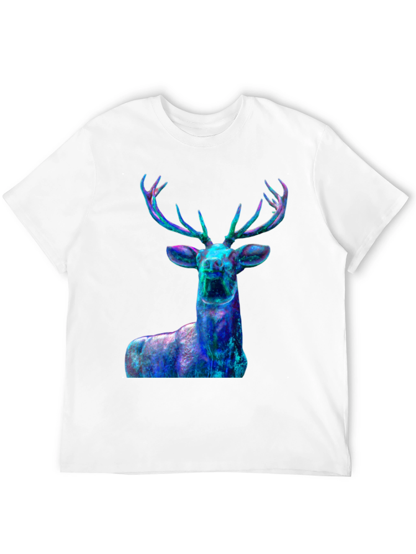 Nebula Deer Graphic T-Shirt - Mens Black Tee