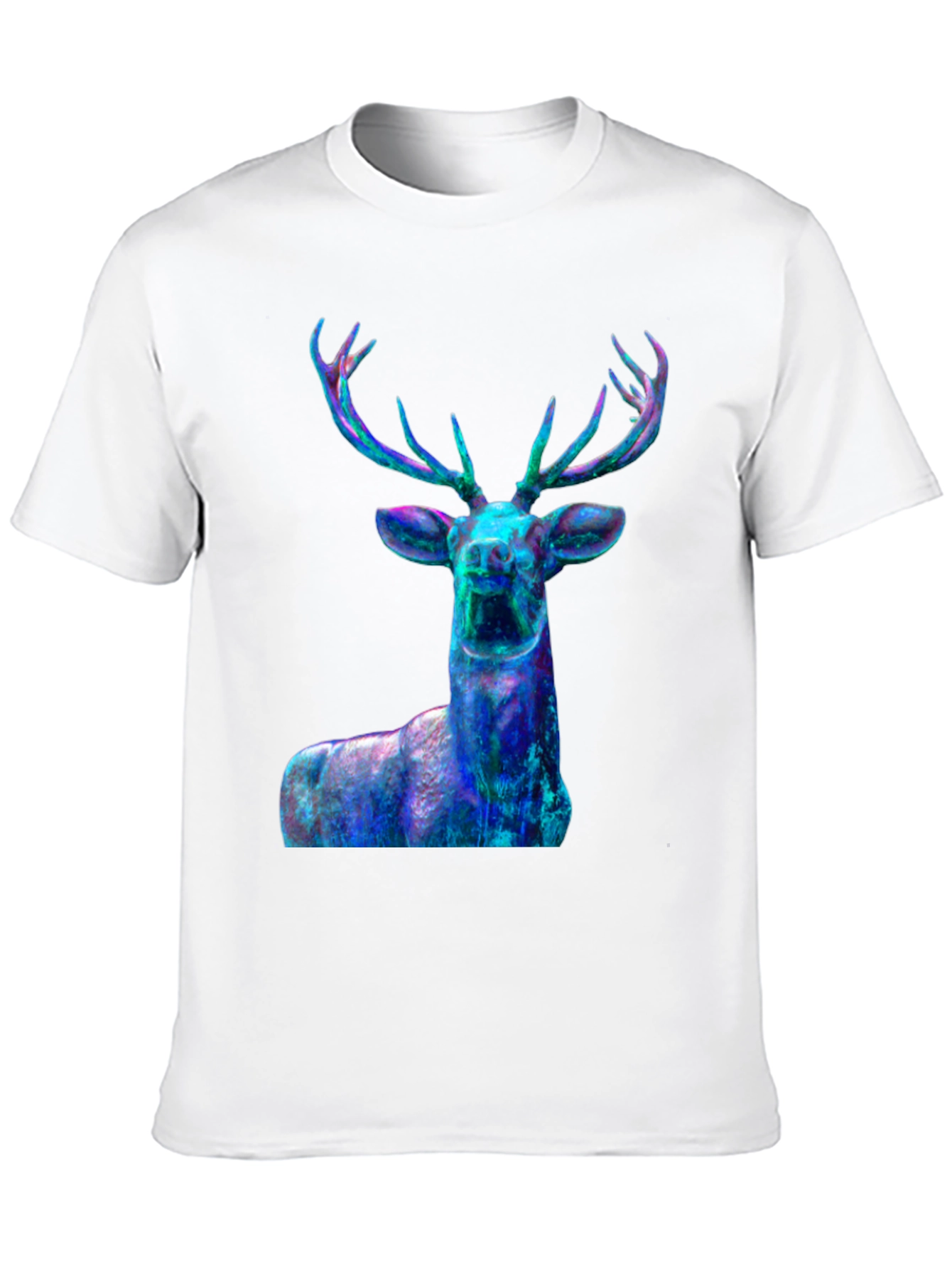 Nebula Deer Graphic T-Shirt - Mens Black Tee
