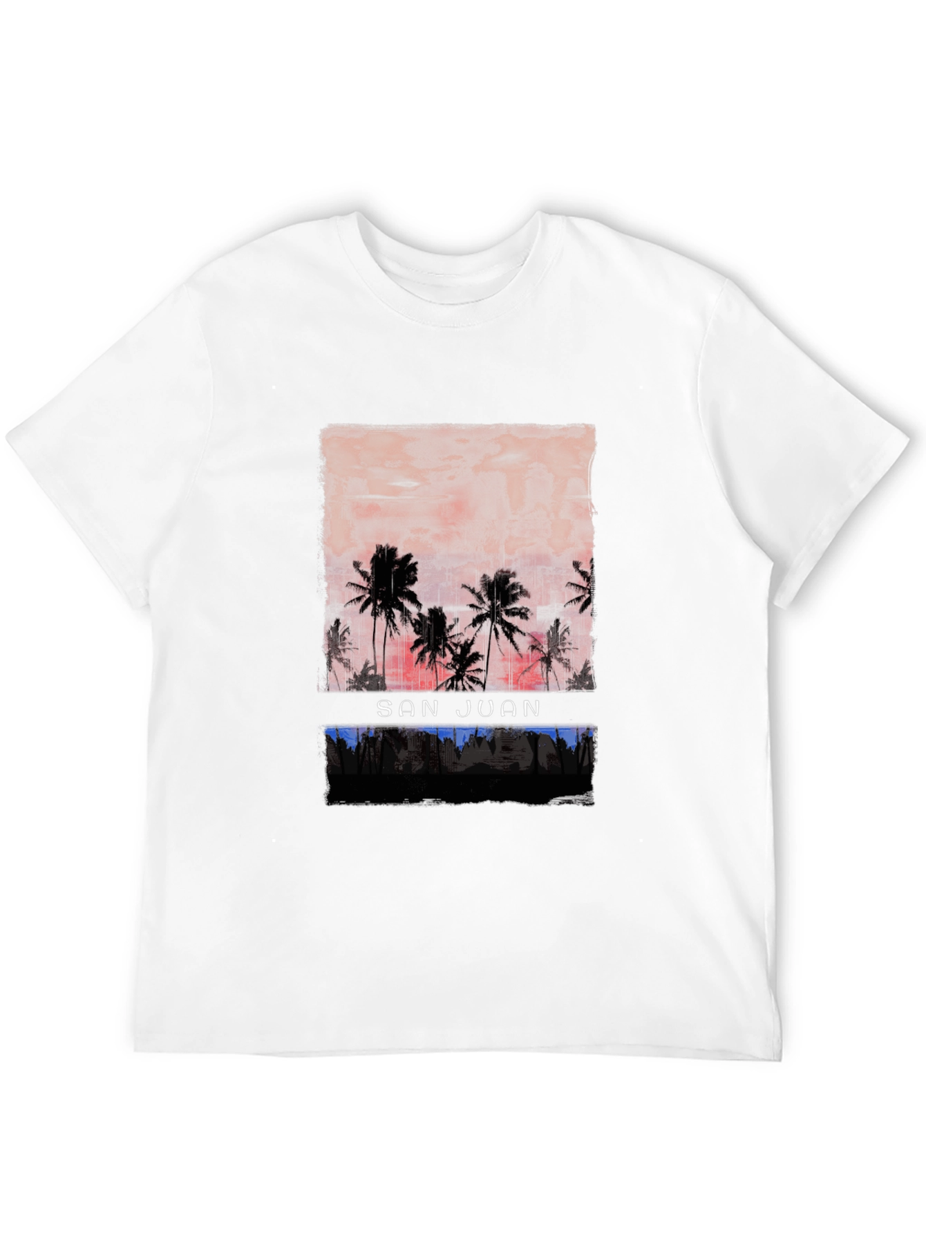 San Juan Palms Graphic Tee - Tropical Island Style