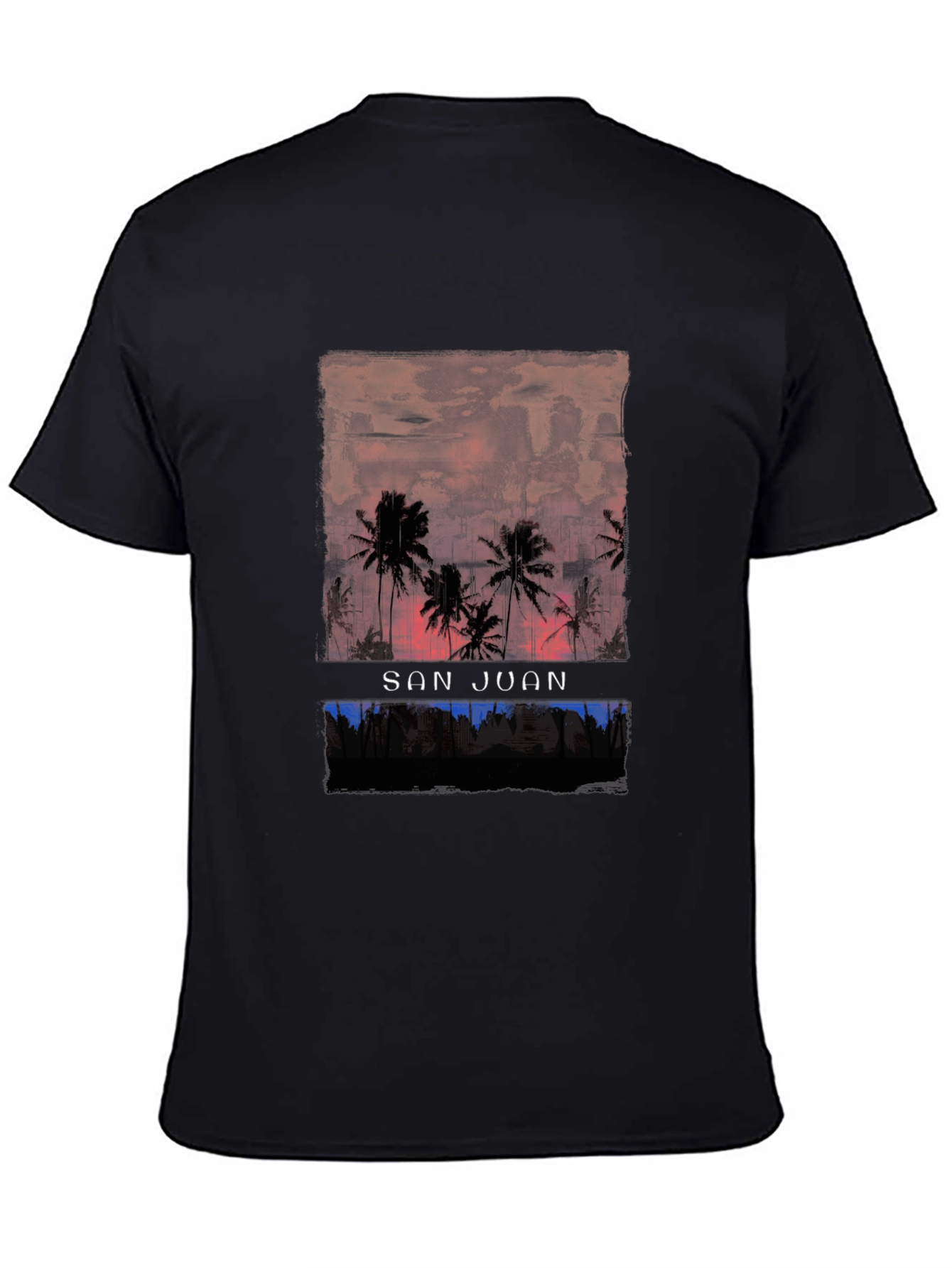 San Juan Palms Graphic Tee - Tropical Island Style
