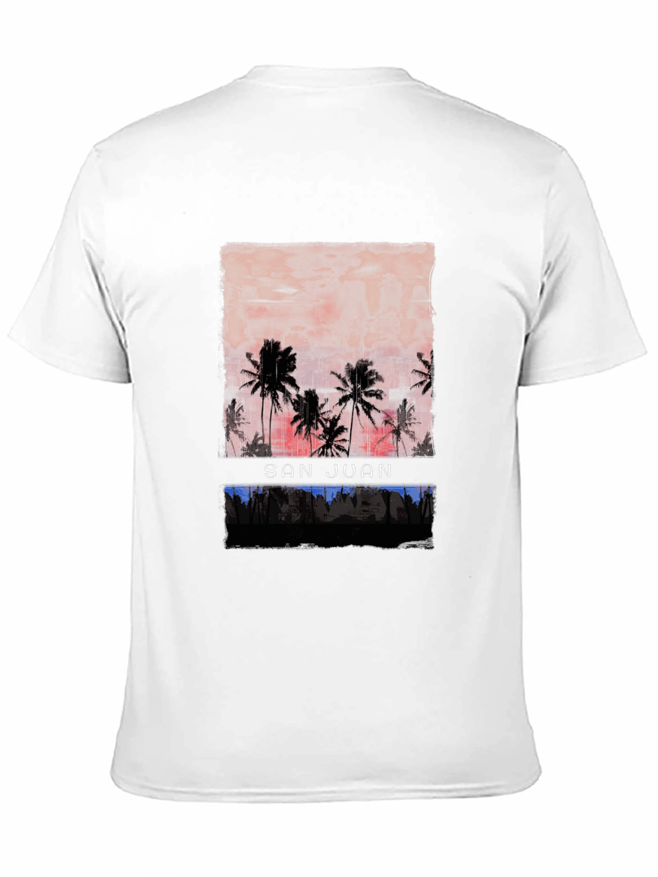 San Juan Palms Graphic Tee - Tropical Island Style